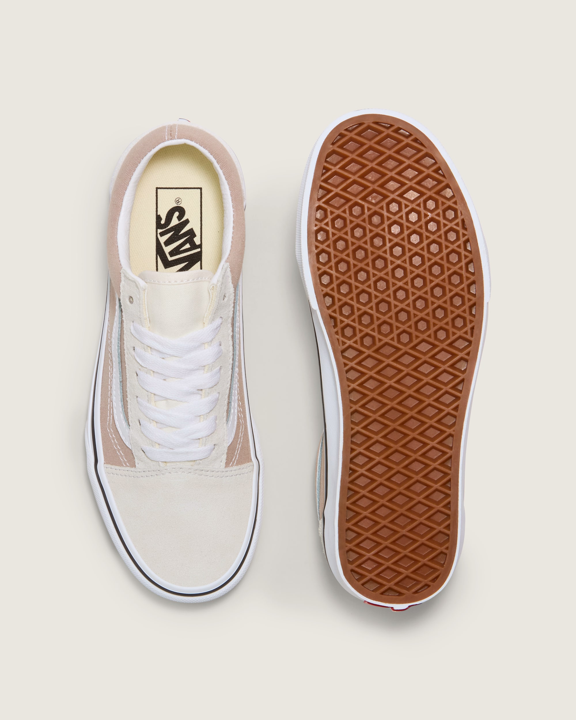 Old Skool Shoe VANS Marshmallow White  Mushroom Beige ALT2
