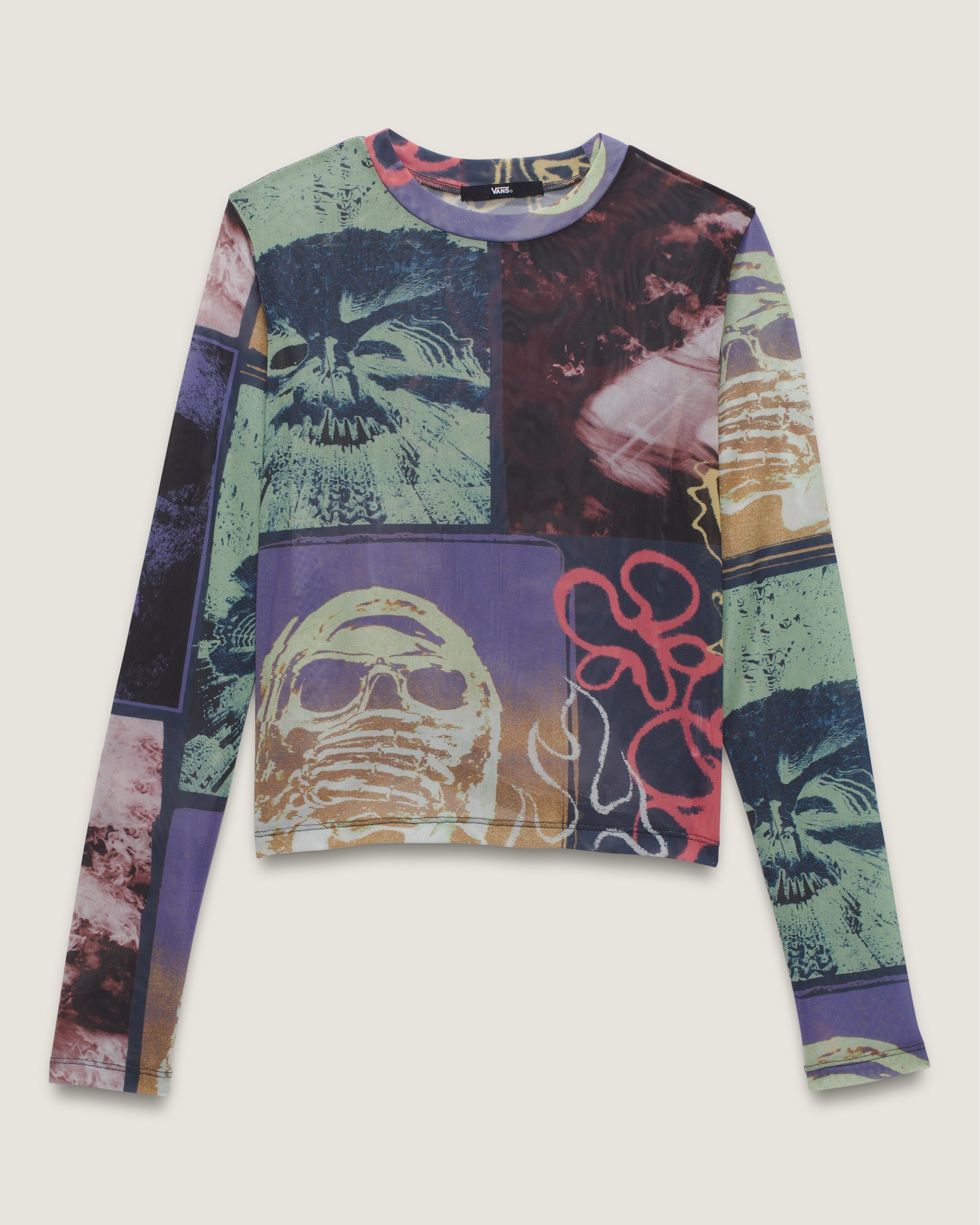 Ludlow Mesh Long Sleeve Top VANS Parisian Night Blue FLATLAY