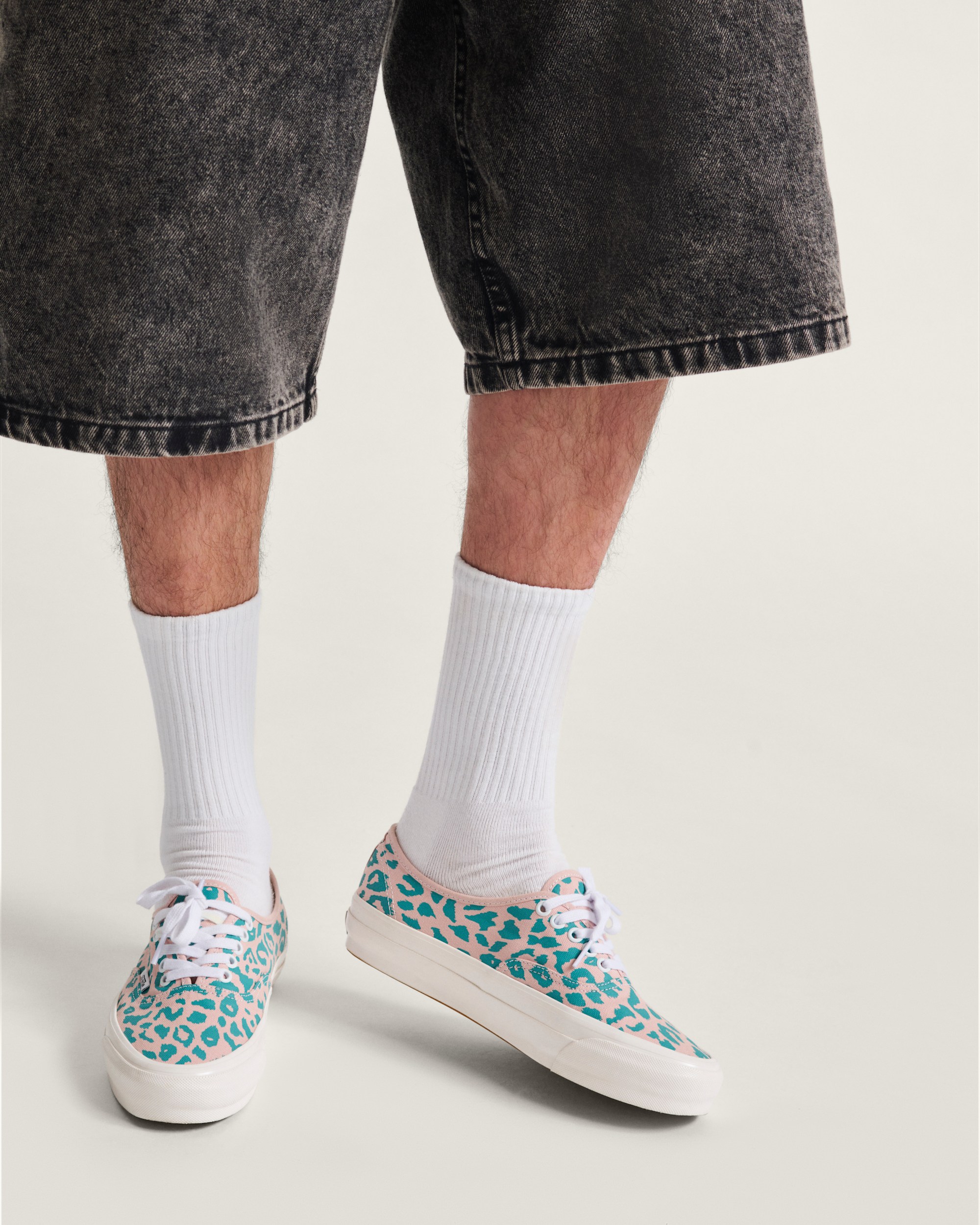 Premium Authentic Shoe VANS Cheetah Sepia Rose Pink  Blue ALT5