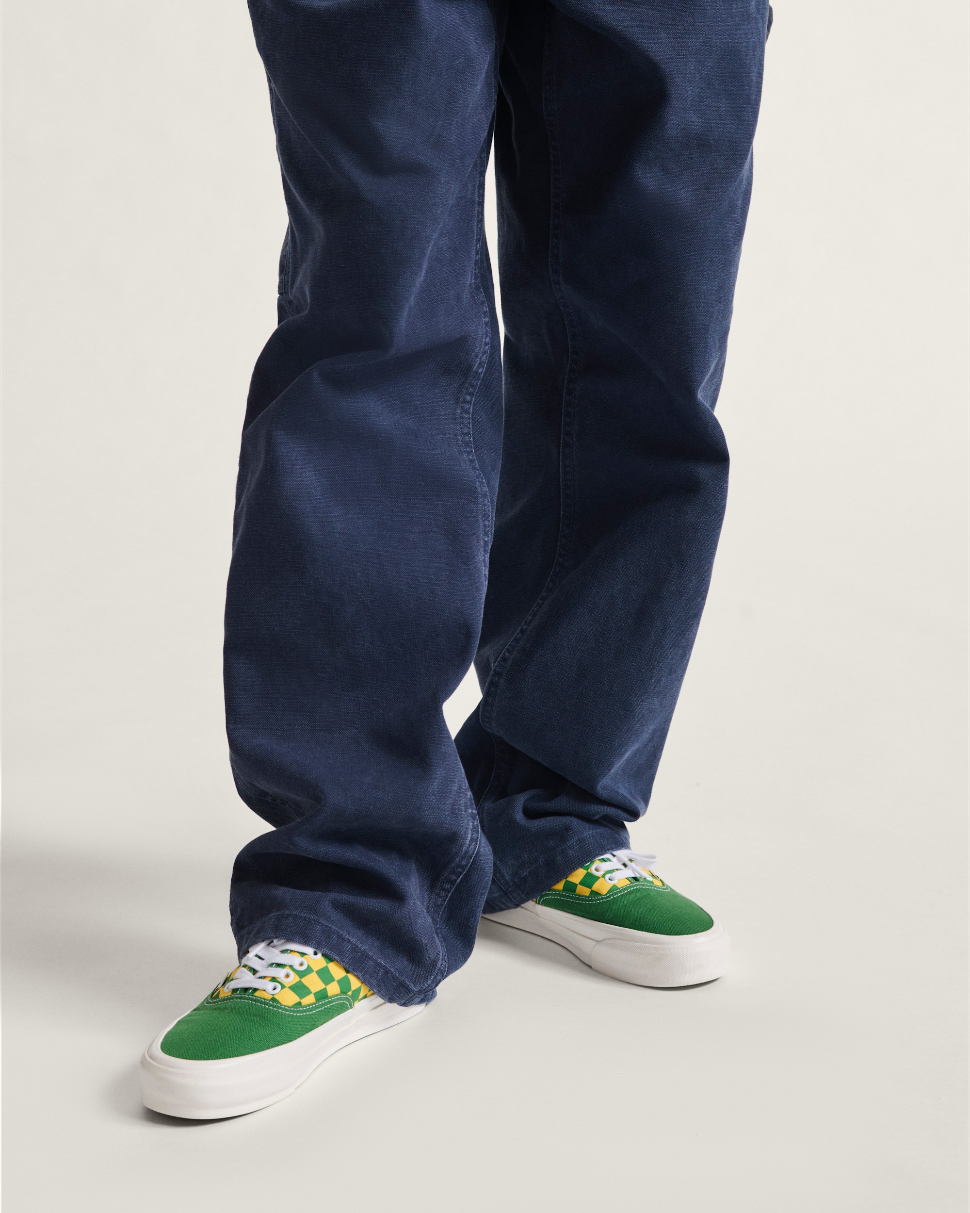 Premium Authentic Checkerboard Shoe VANS Fairway Green  Yellow ALT1