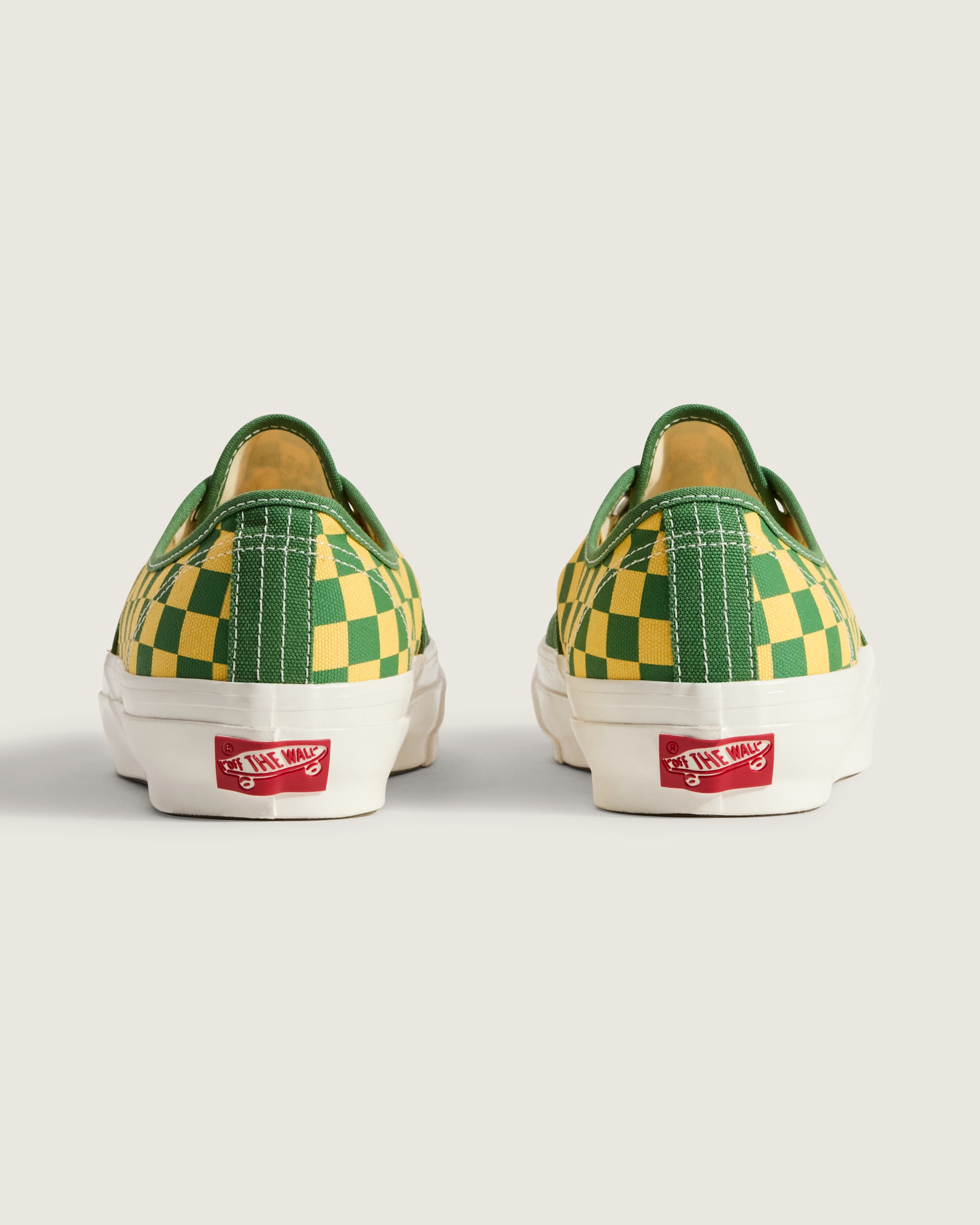 Premium Authentic Checkerboard Shoe VANS Fairway Green  Yellow ALT5