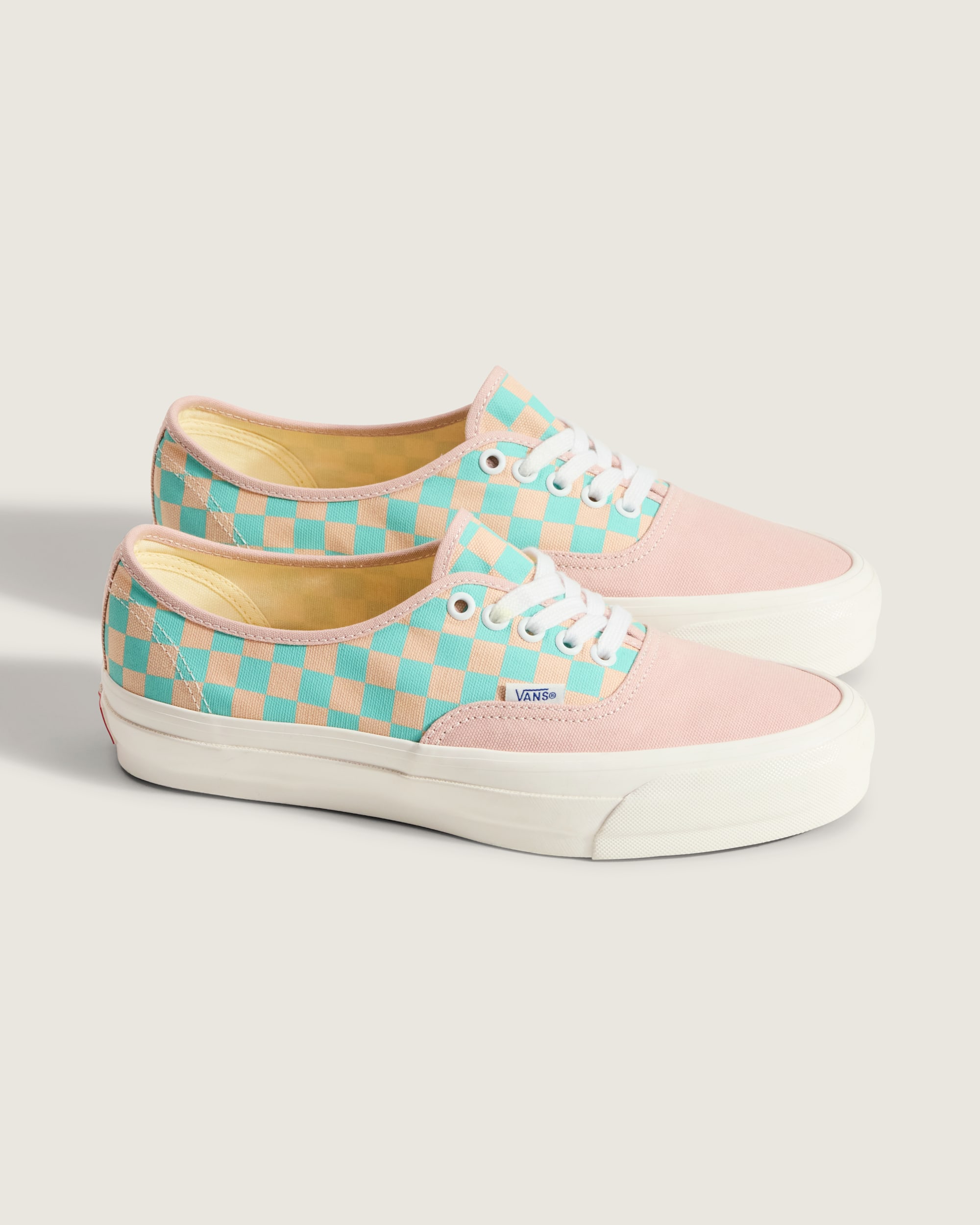 Premium Authentic Checkerboard Shoe VANS Sepia Rose Pink  Teal Blue ALT3