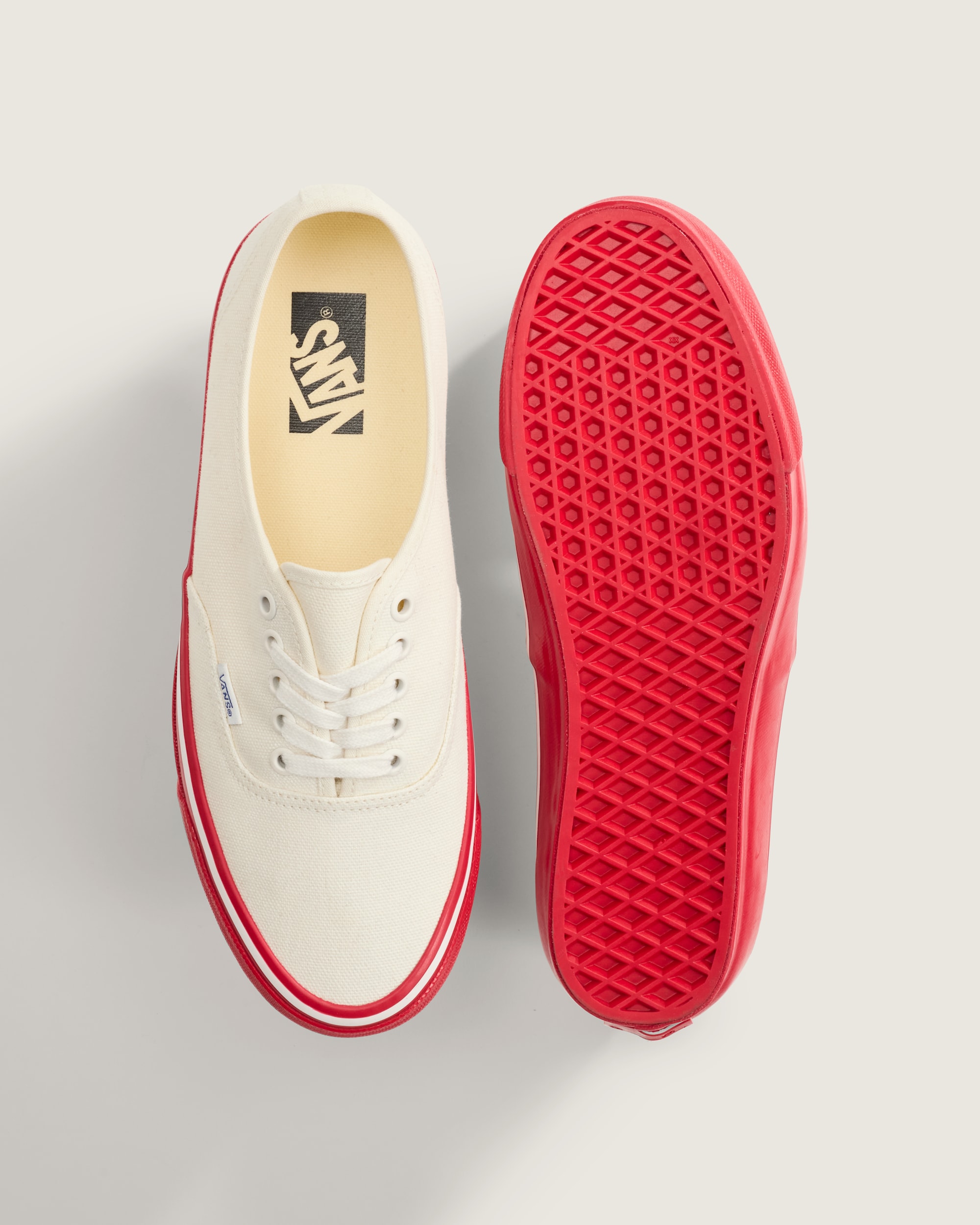 Premium Authentic Duck Canvas Shoe VANS White  Red ALT4