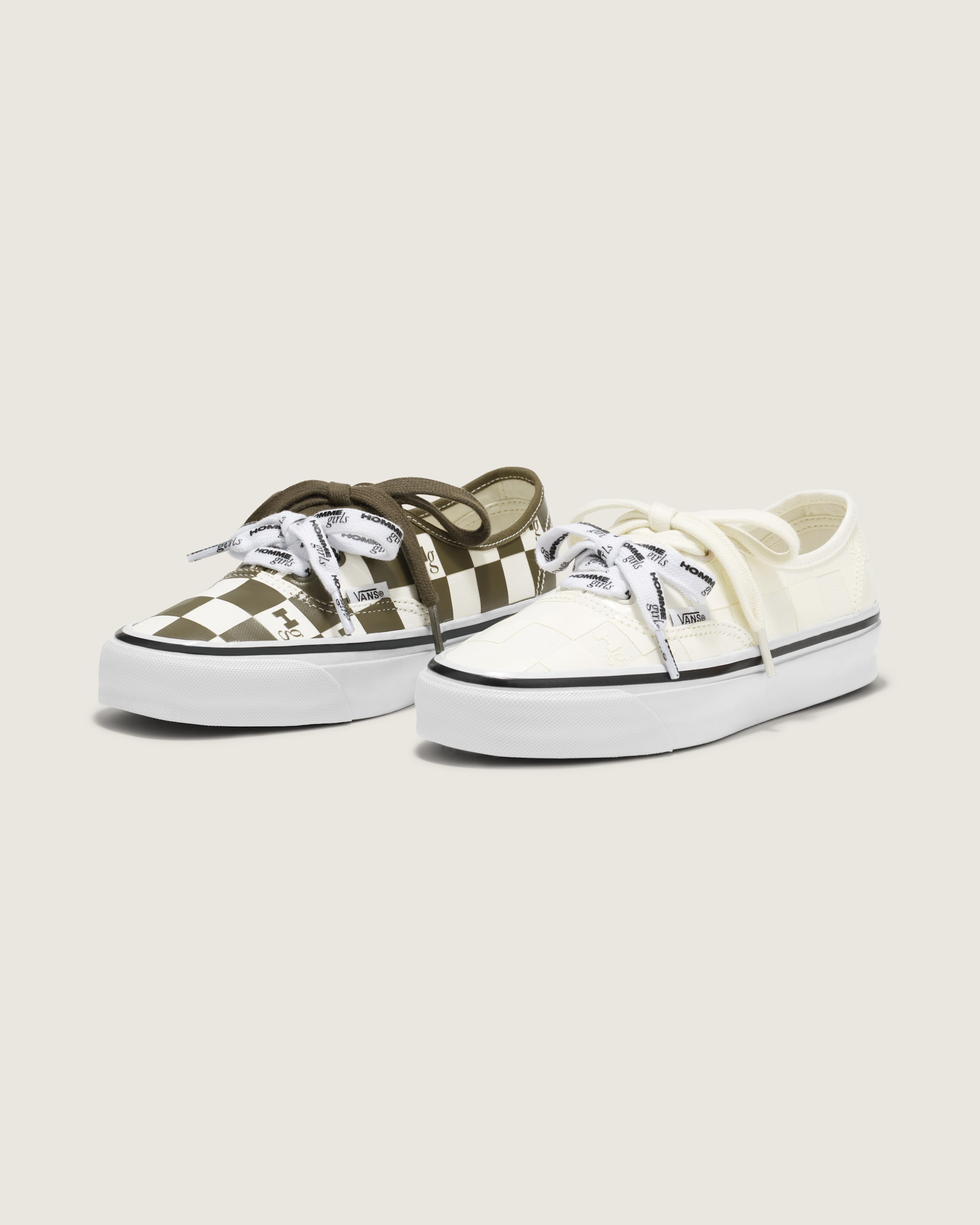 OTW by Vans X HommeGirls Authentic 44 VANS Checkerboard Military Green ALT6