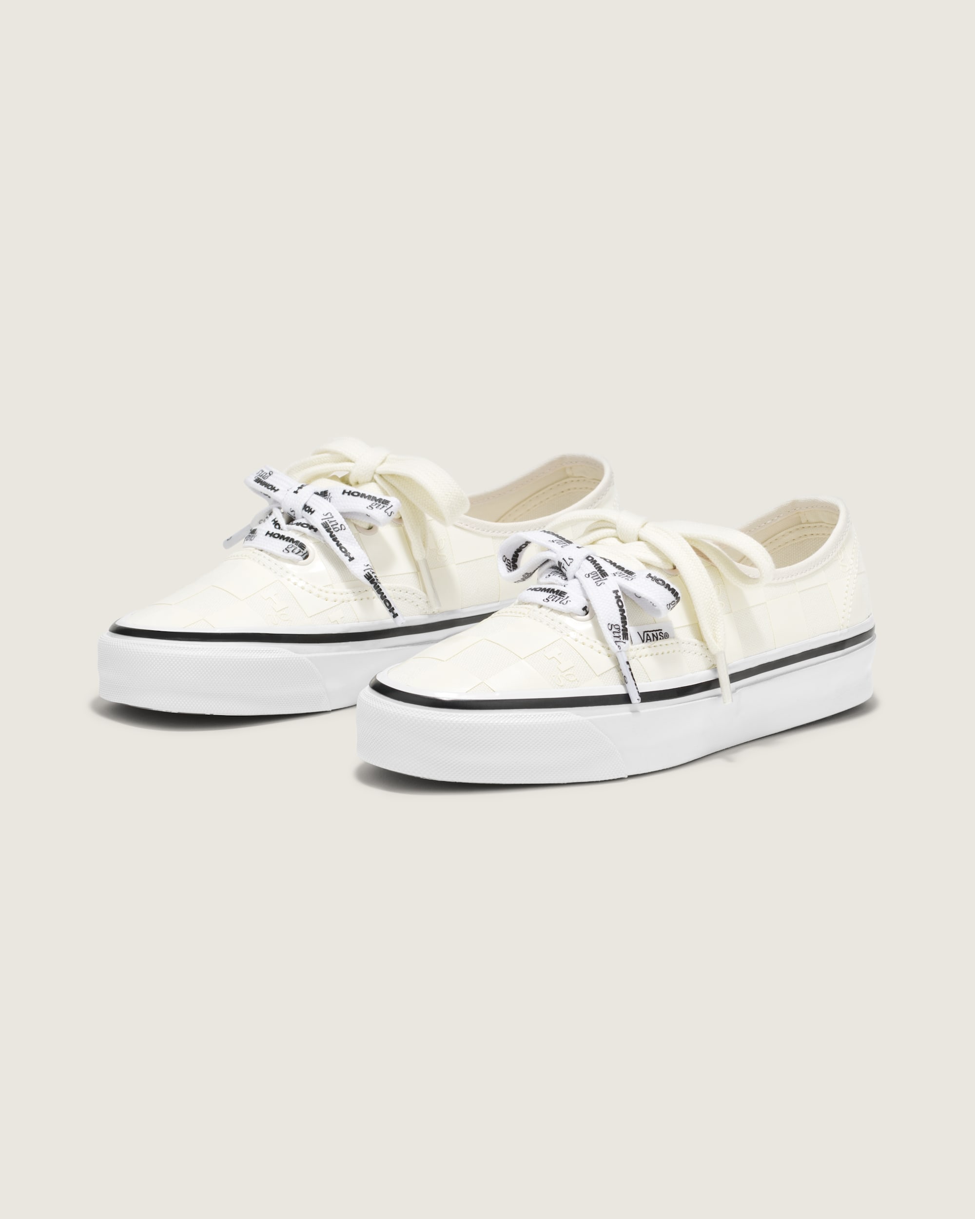 OTW by Vans X HommeGirls Authentic 44 VANS Checkerboard Marshmallow White ALT1