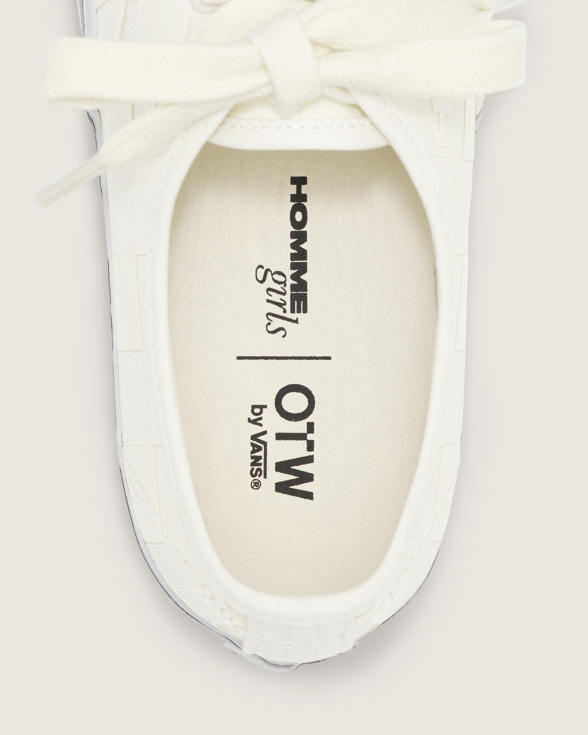 OTW by Vans X HommeGirls Authentic 44 VANS Checkerboard Marshmallow White ALT4