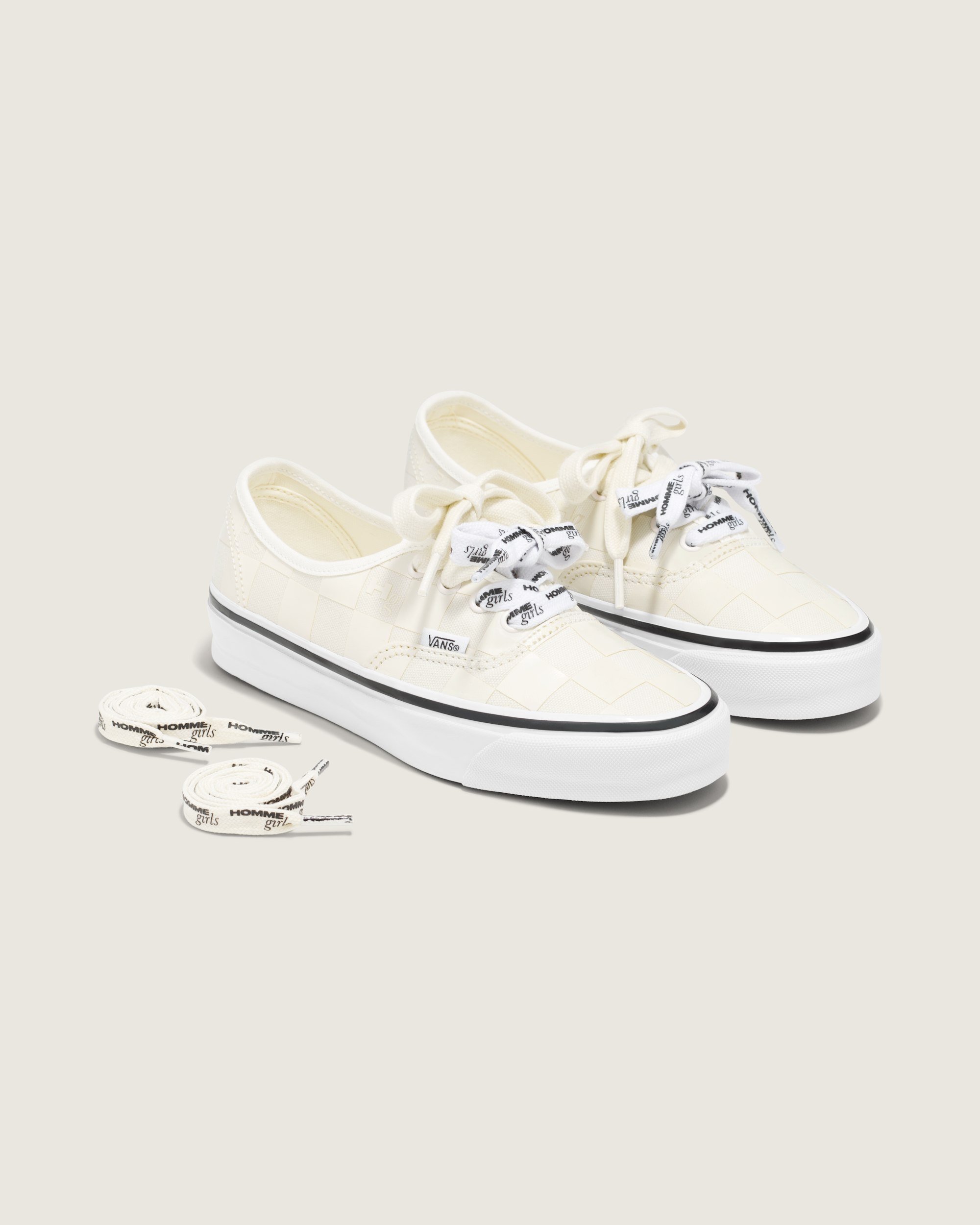 OTW by Vans X HommeGirls Authentic 44 in Checkerboard Marshmallow