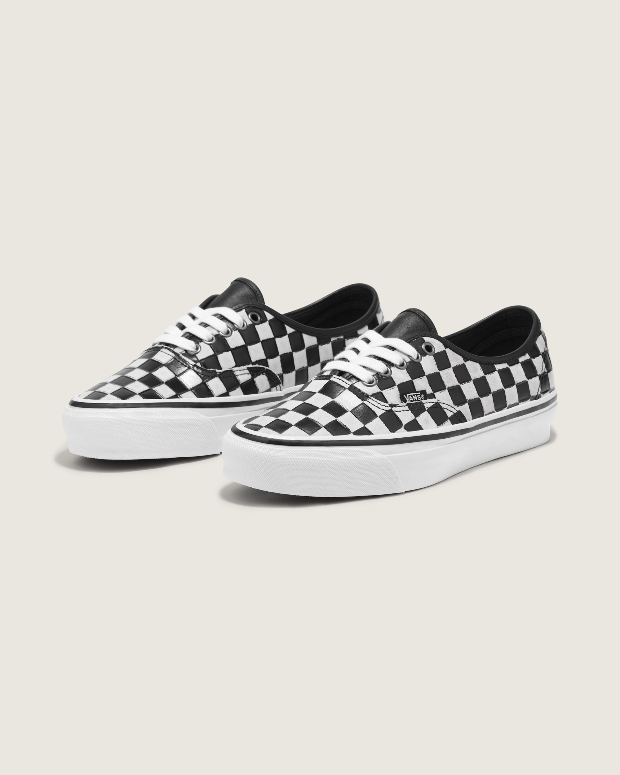 OTW Leather Checkerboard Authentic 44 Vibram VANS Black  White ALT1