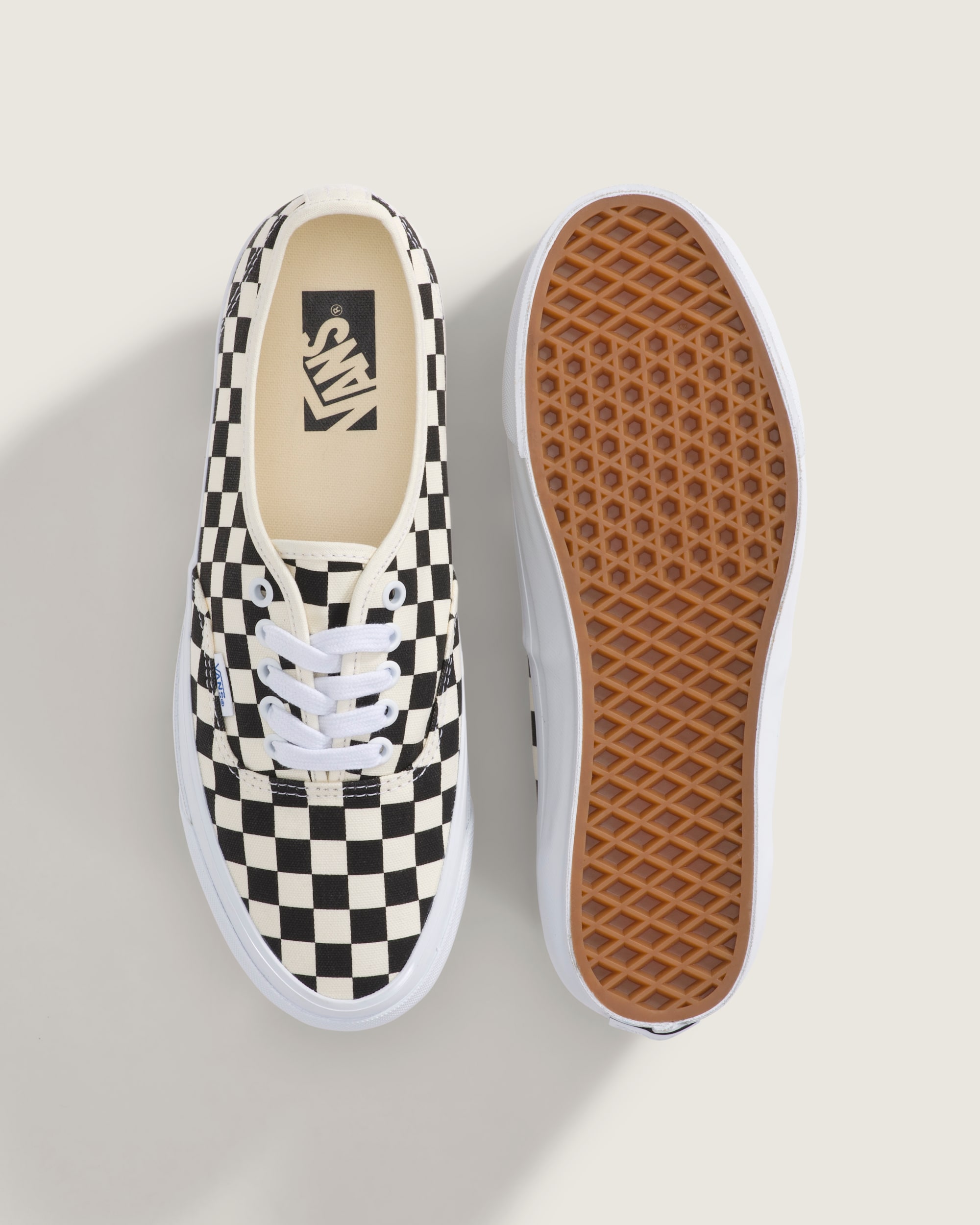 Premium Authentic Checkerboard Shoe VANS Checkerboard Black  Off White ALT2