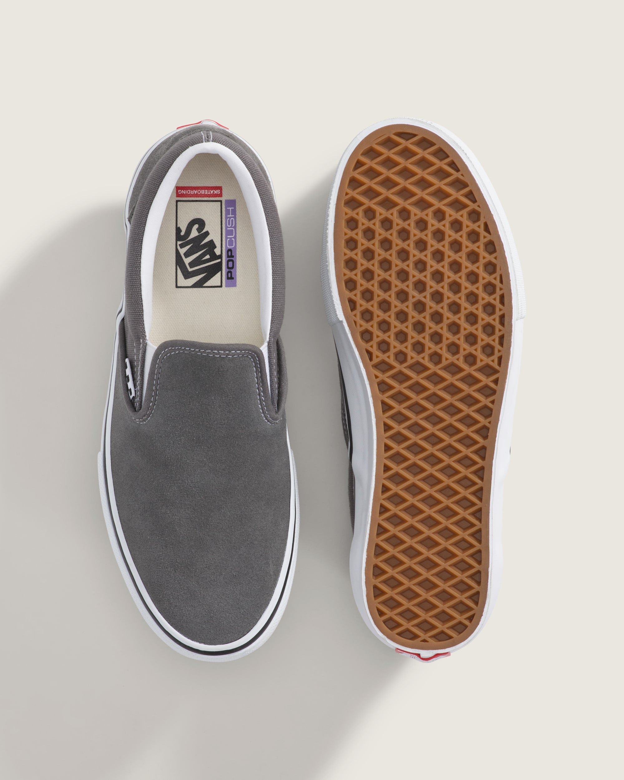 Skate SlipOn Shoe VANS Silver Grey ALT2