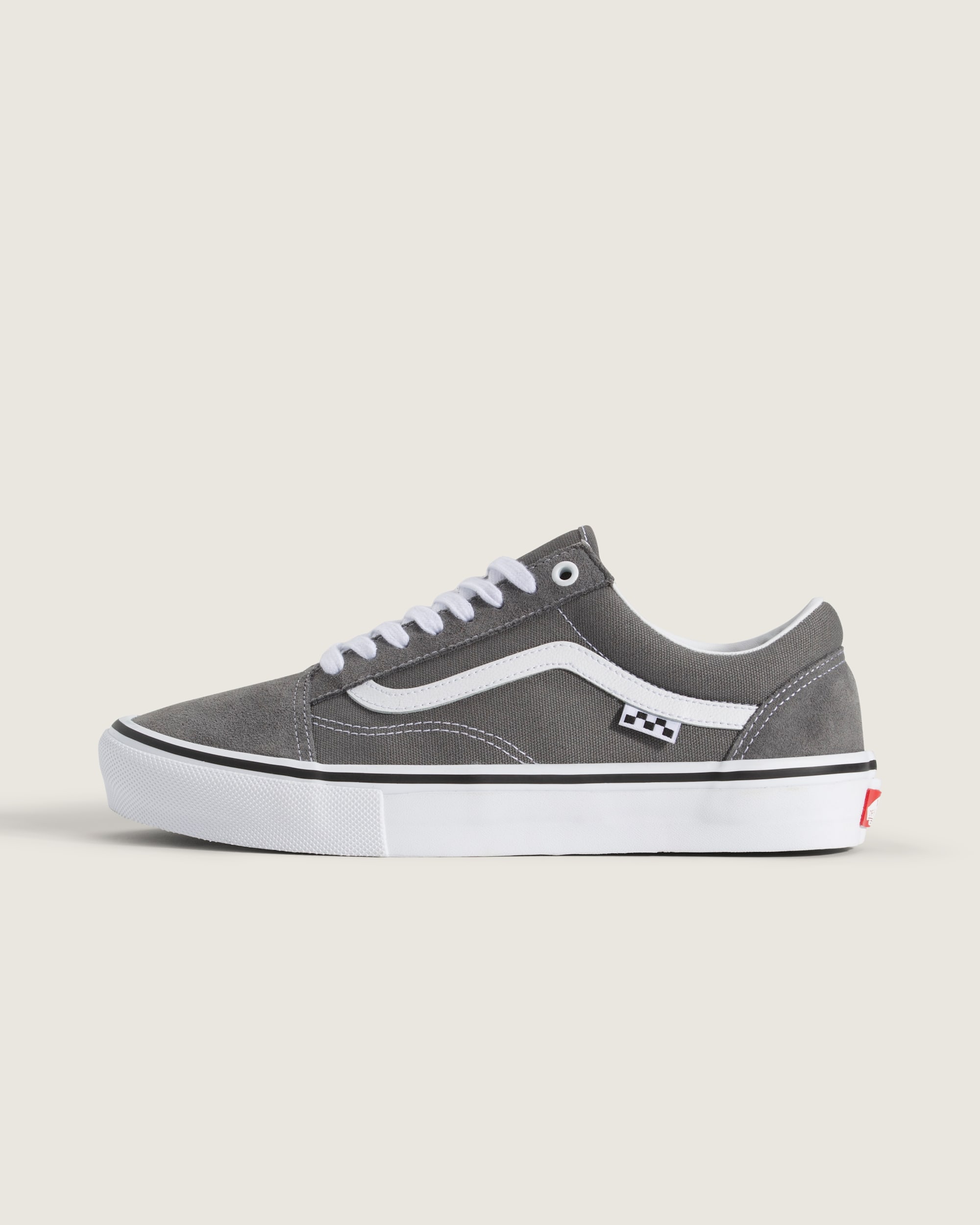 Skate Old Skool Shoe VANS Pewter Grey  White HERO