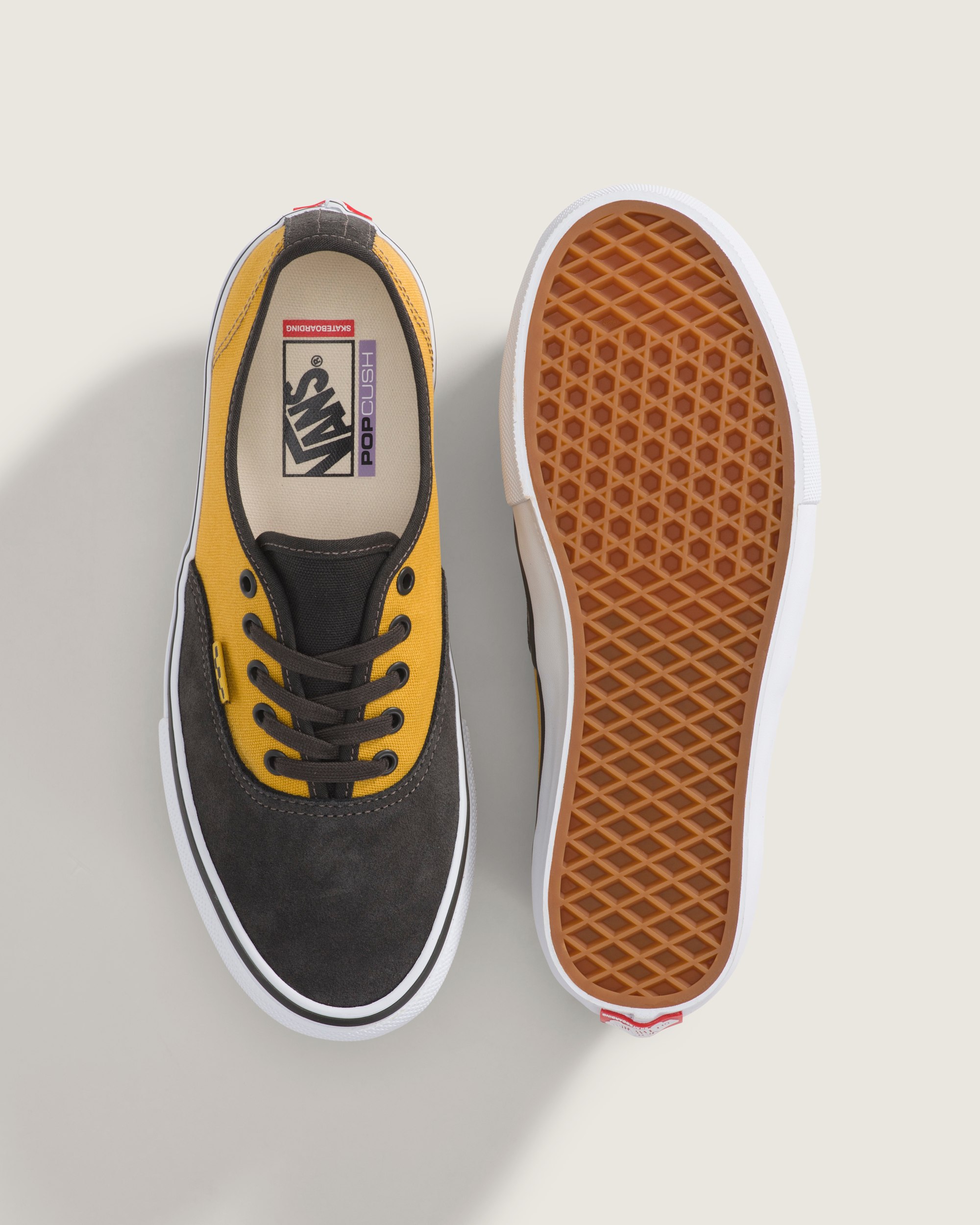 Skate Authentic Shoe VANS Black  Mustard Yellow ALT2