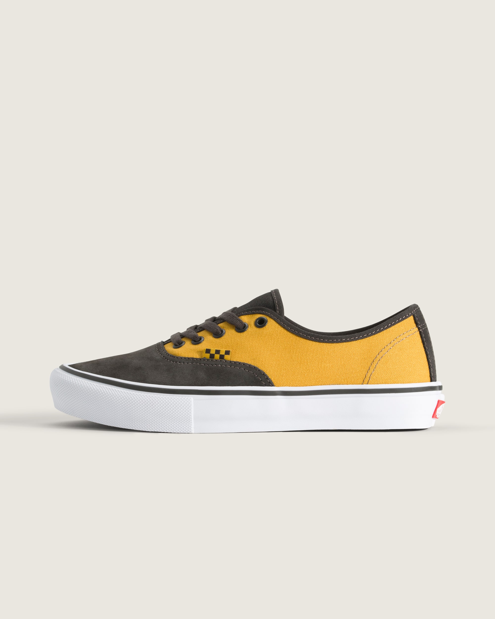Skate Authentic Shoe VANS Black  Mustard Yellow HERO