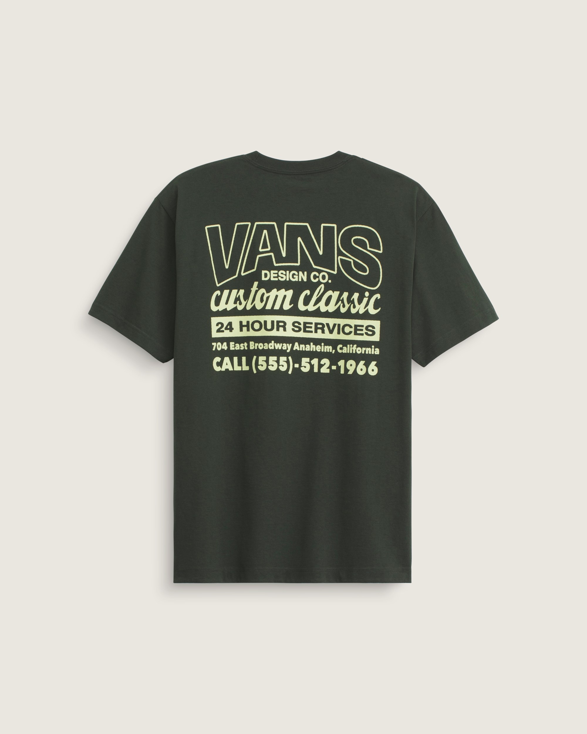 Shop Front TShirt VANS Dried Kelp Green HERO