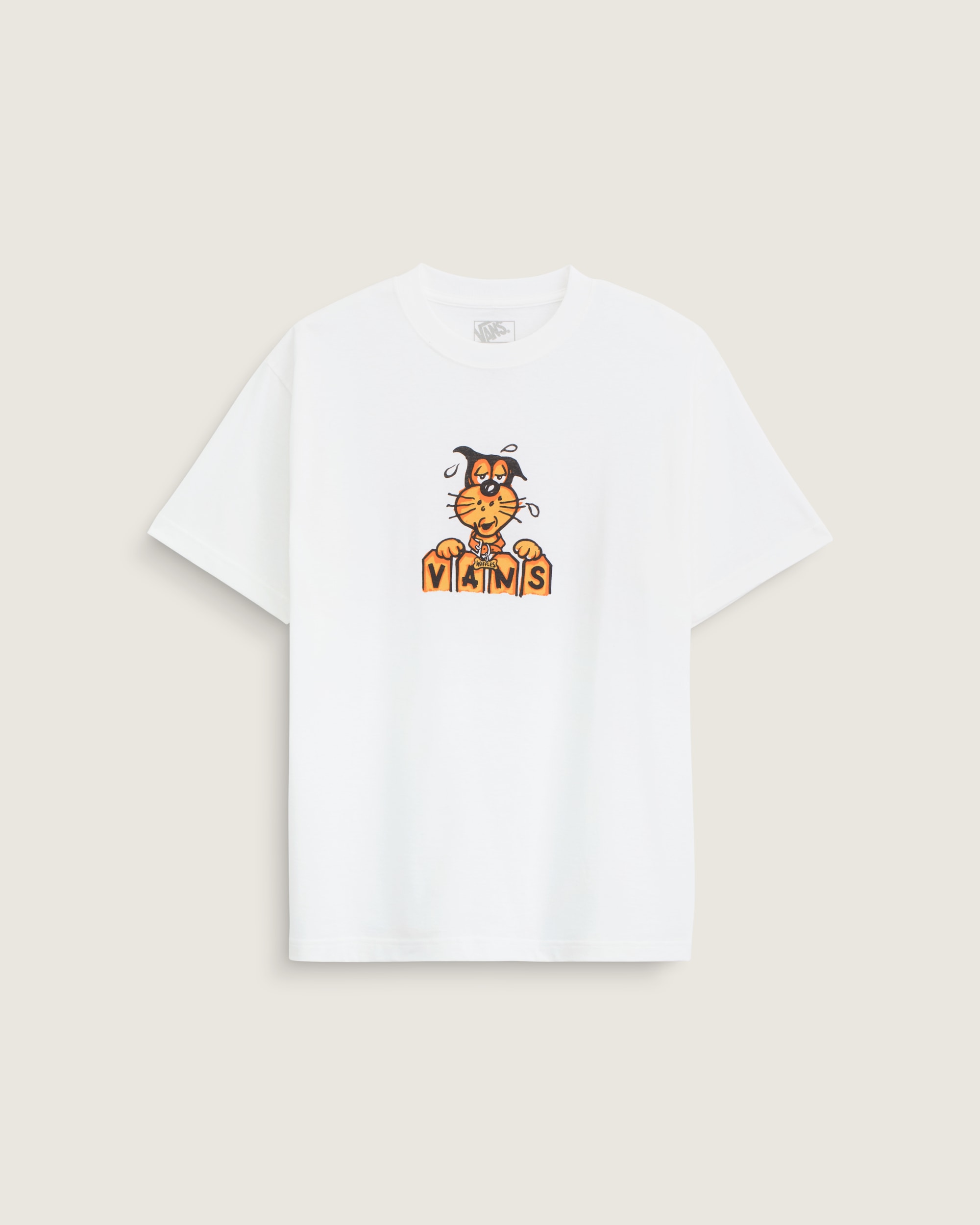 Waffles The Dog TShirt VANS White HERO