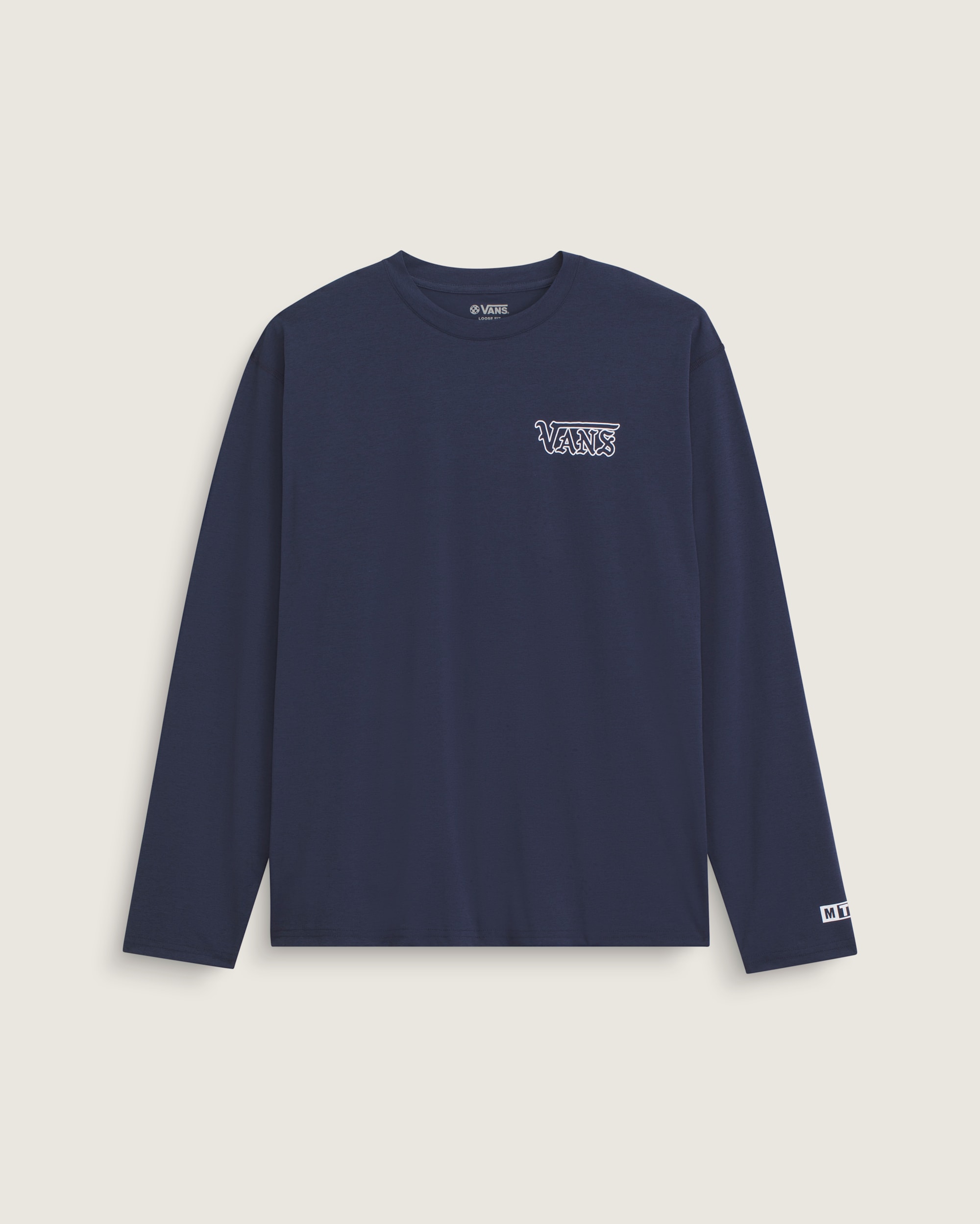 Outline Hybrid Long Sleeve Shirt VANS Dress Blue HERO