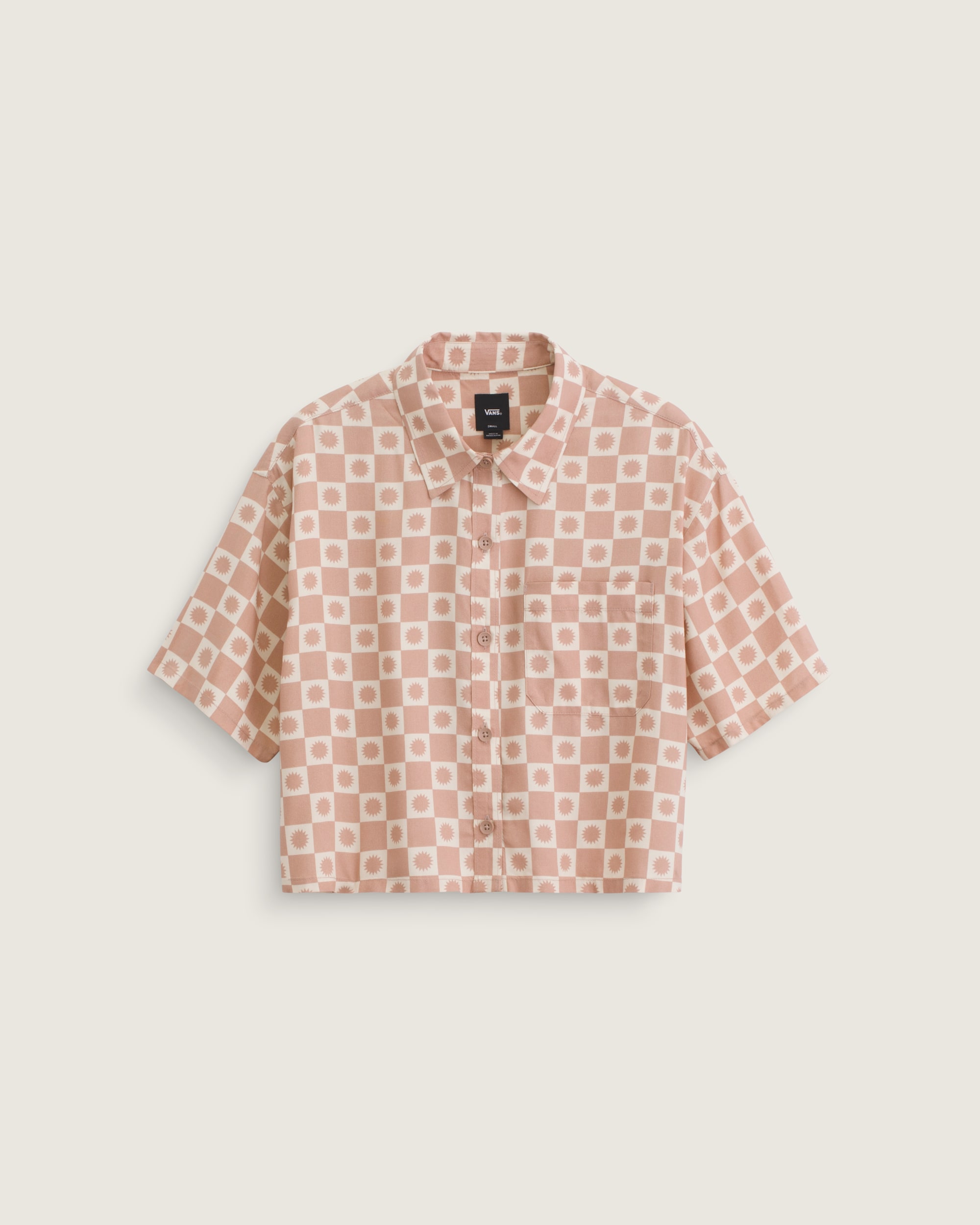 Sunny Check Shirt VANS Mauve Beige HERO