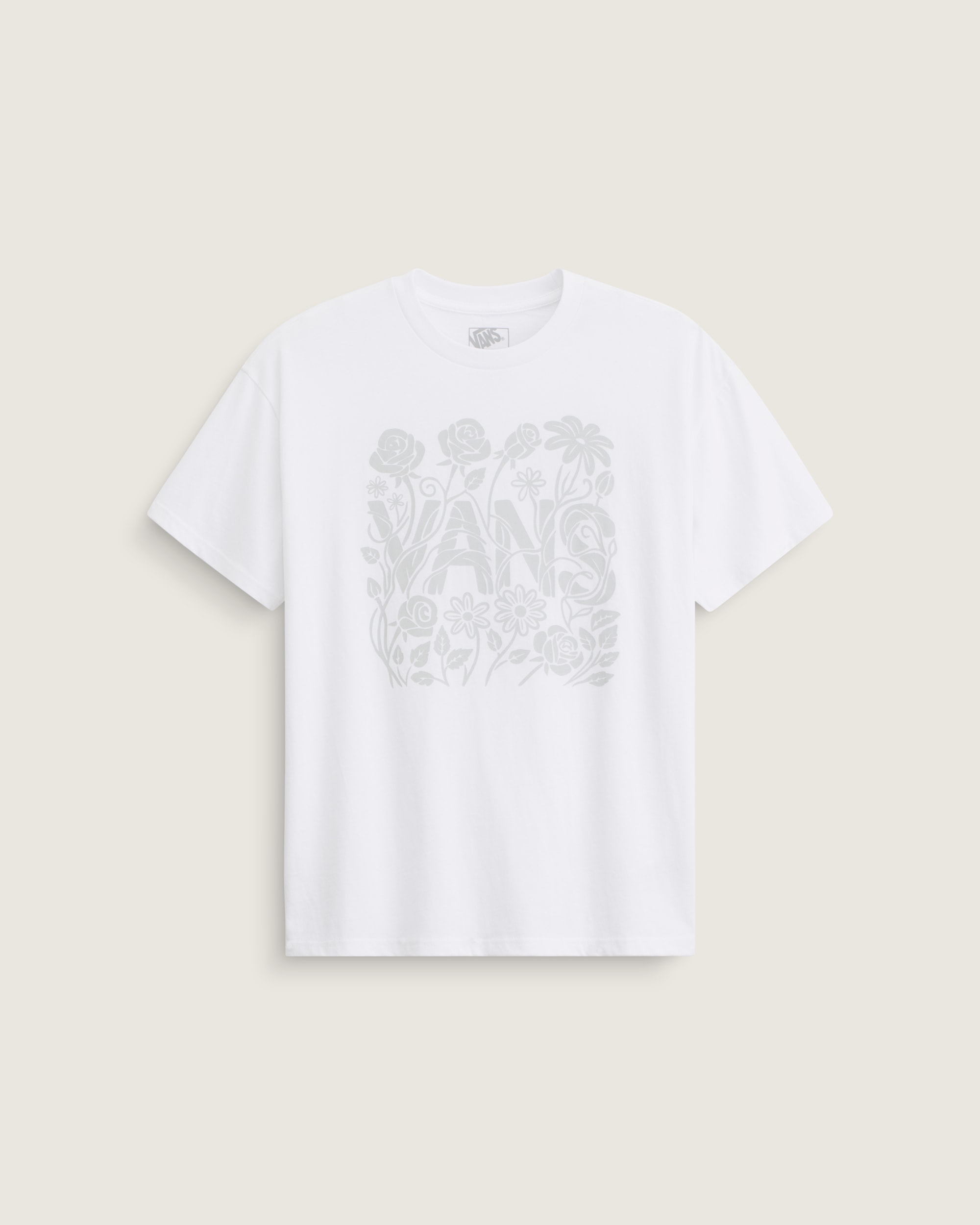 Floral Dreams TShirt VANS Blanc De Blanc White HERO