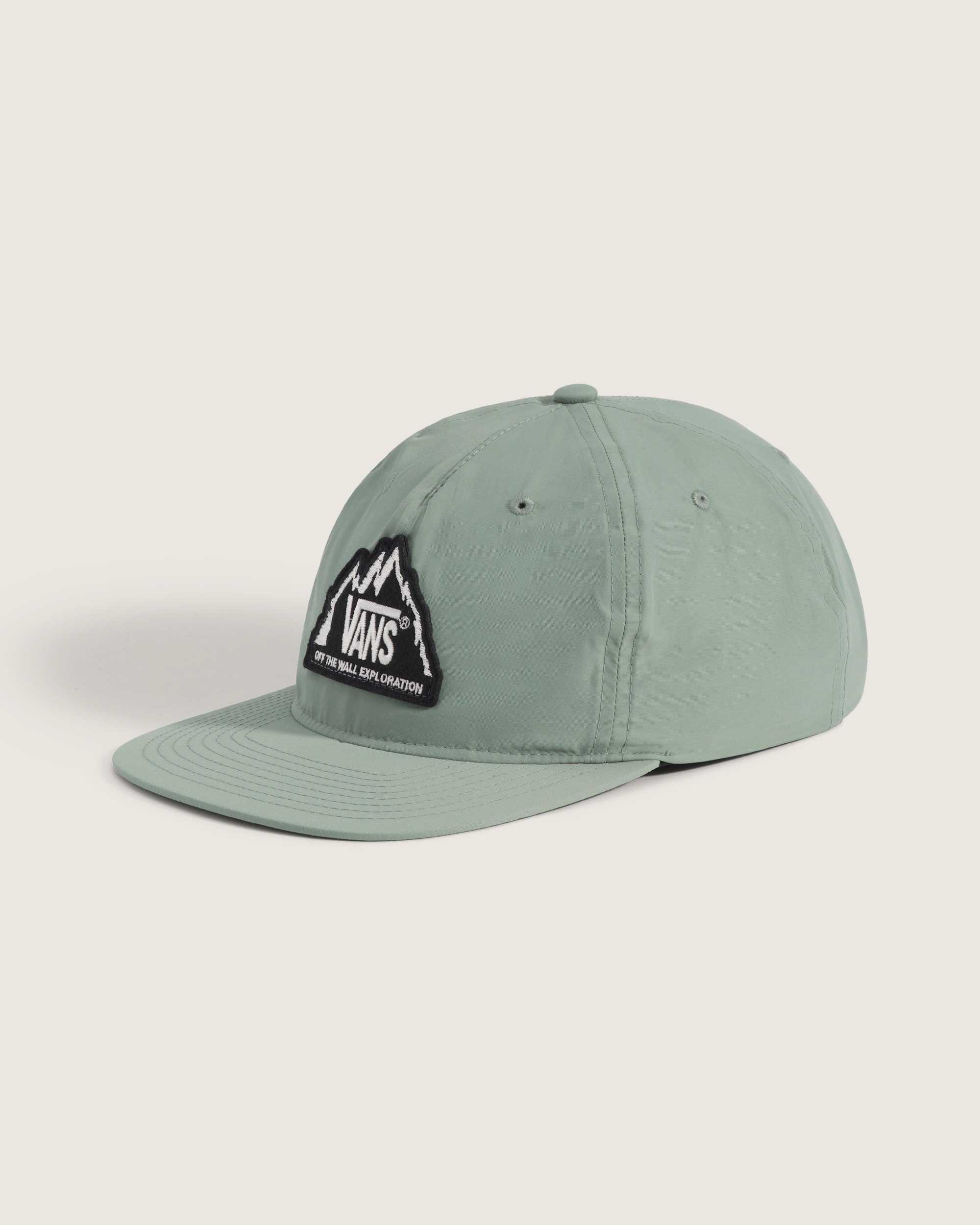 Crestline Snapback Hat VANS Grey Mint Green HERO
