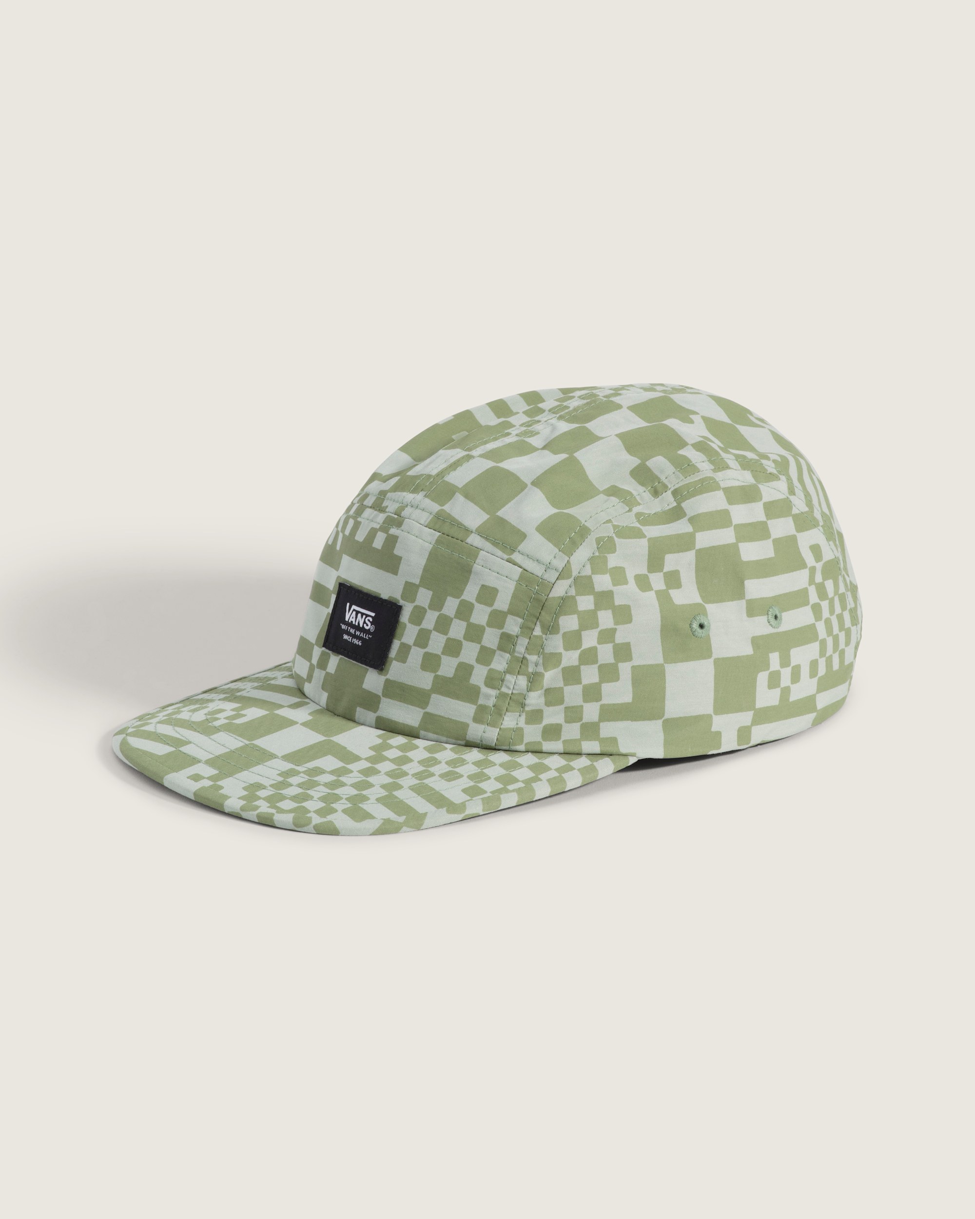 Checkerboard Mash Up Camper Hat VANS Grey Olive Green HERO