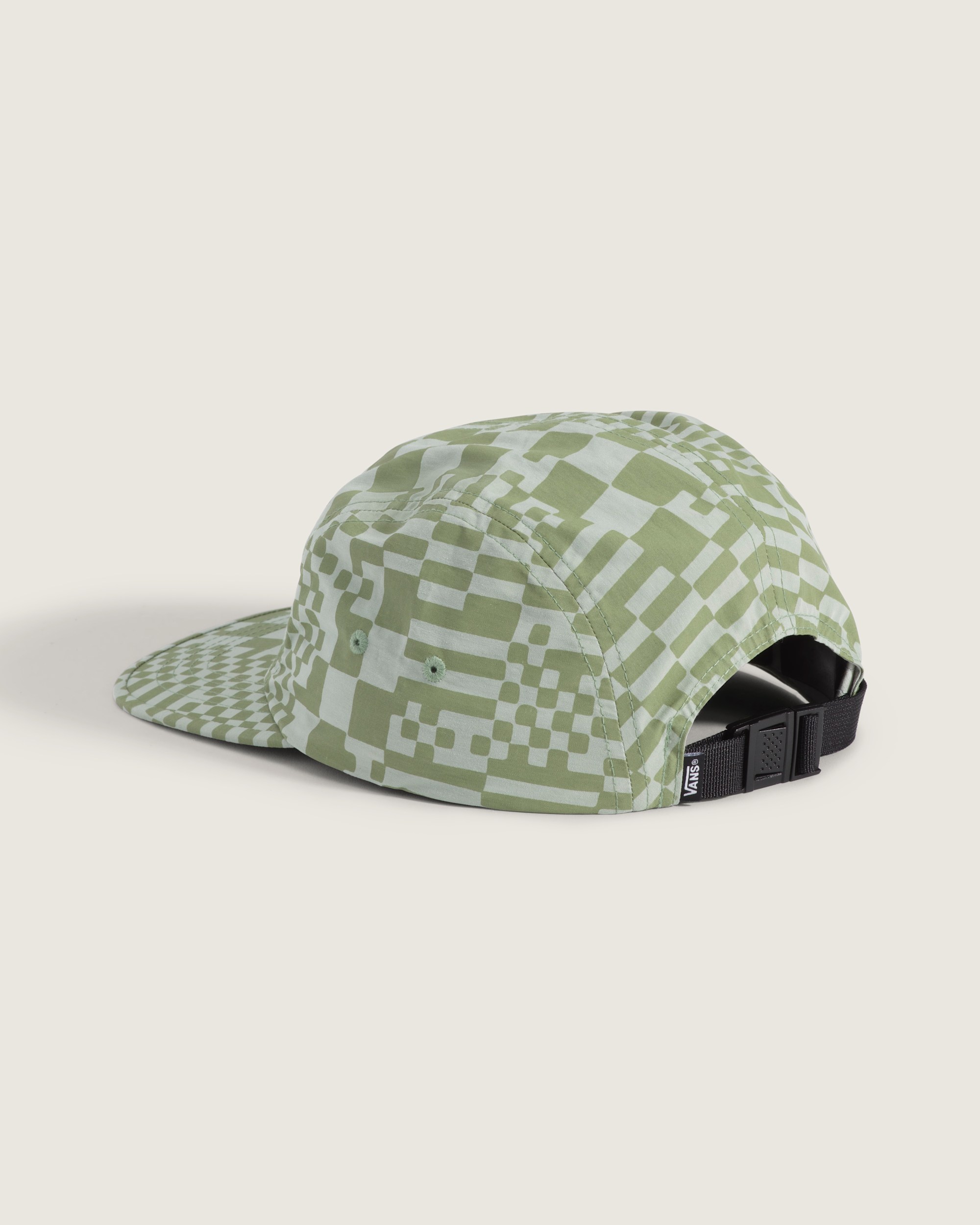 Checkerboard Mash Up Camper Hat VANS Grey Olive Green ALT2
