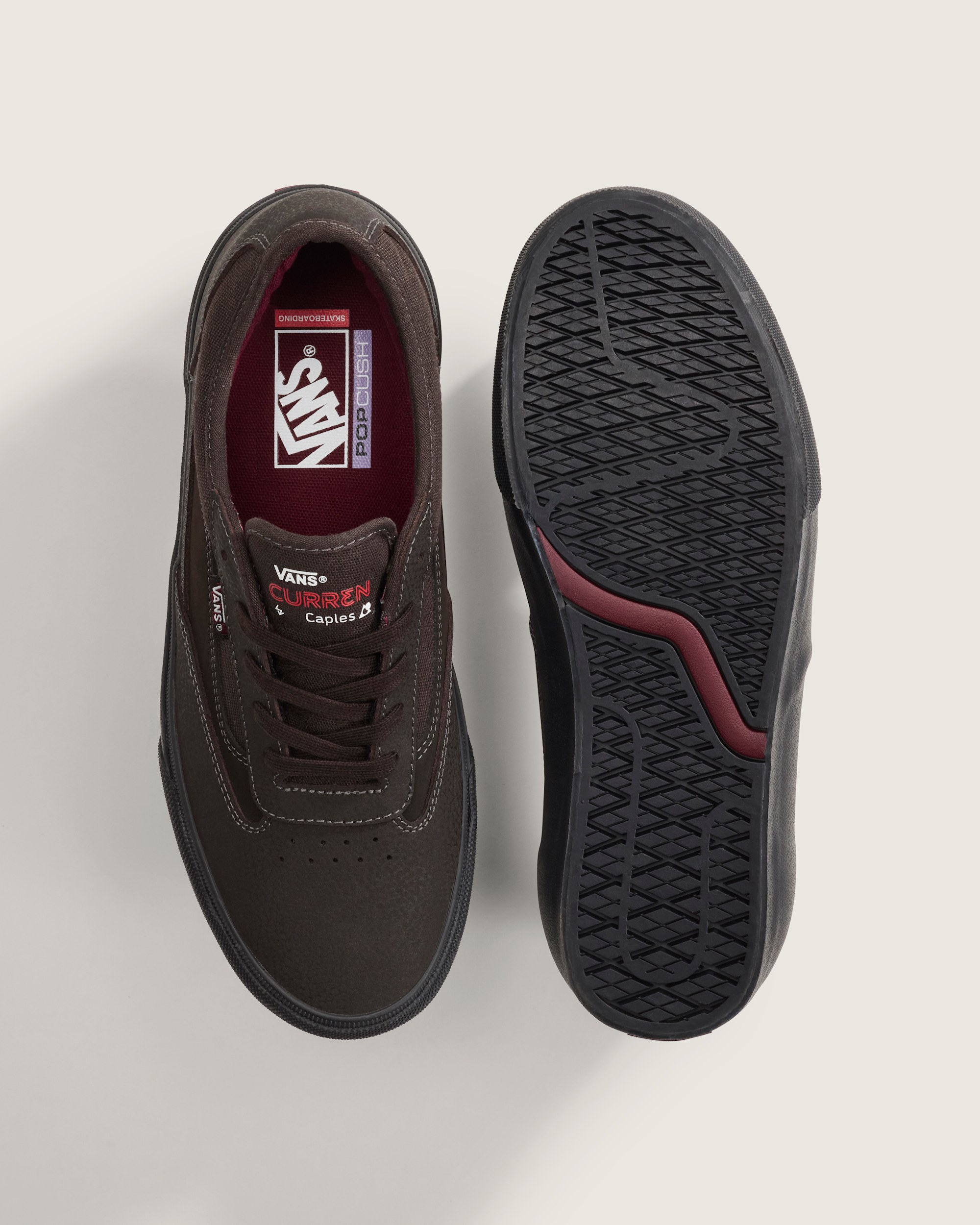 Skate Curren Caples Shoe VANS Dark Brown ALT3