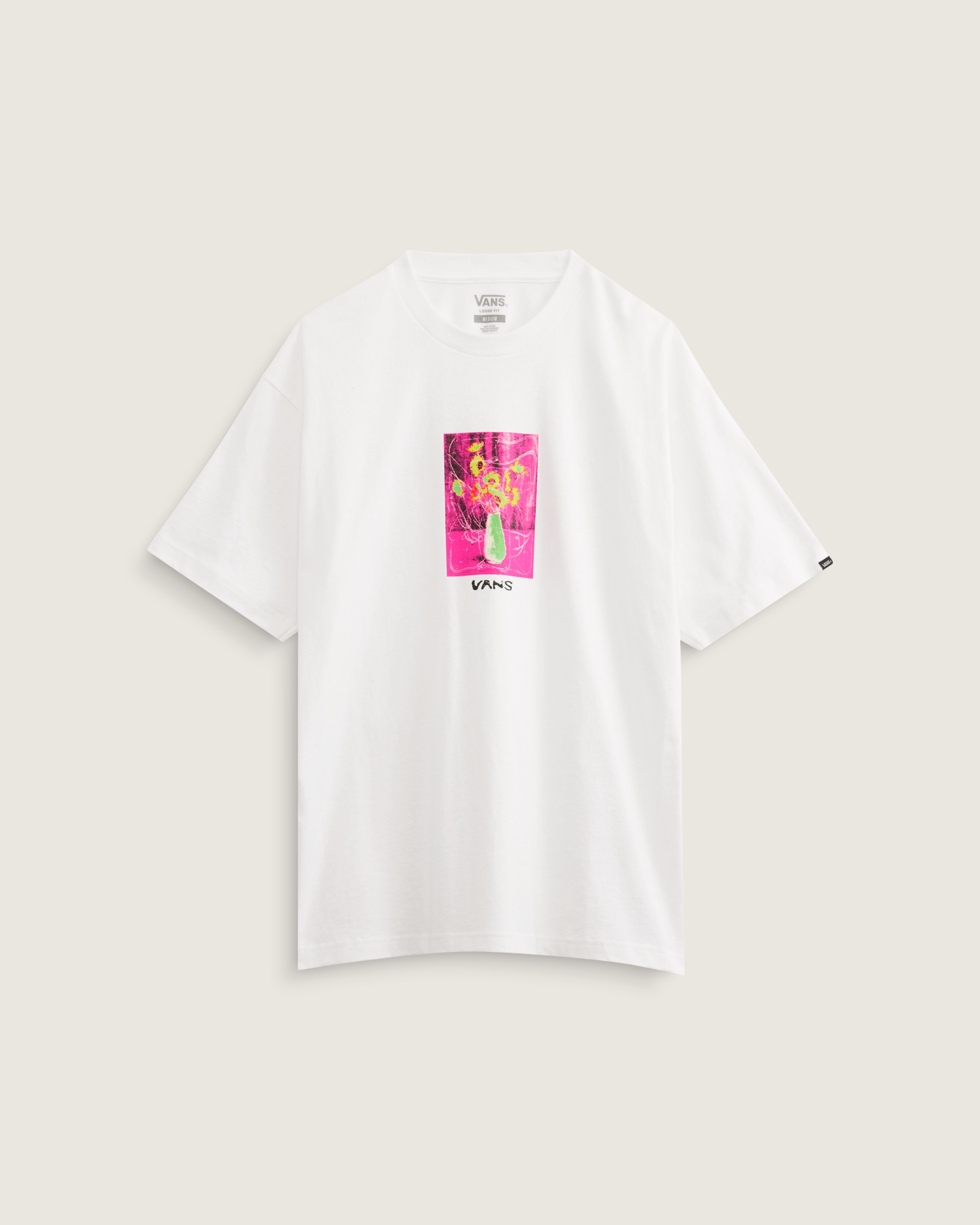 Floral Dcor TShirt VANS White HERO