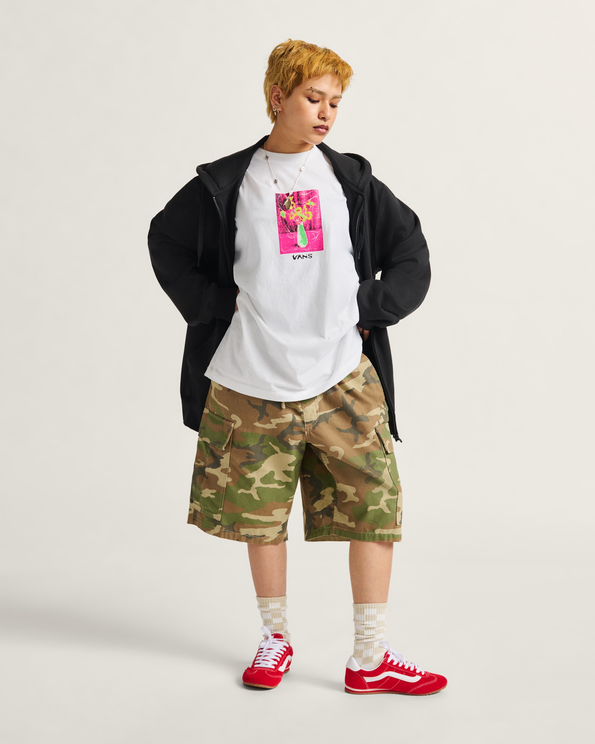 Floral Dcor TShirt VANS White ALT2