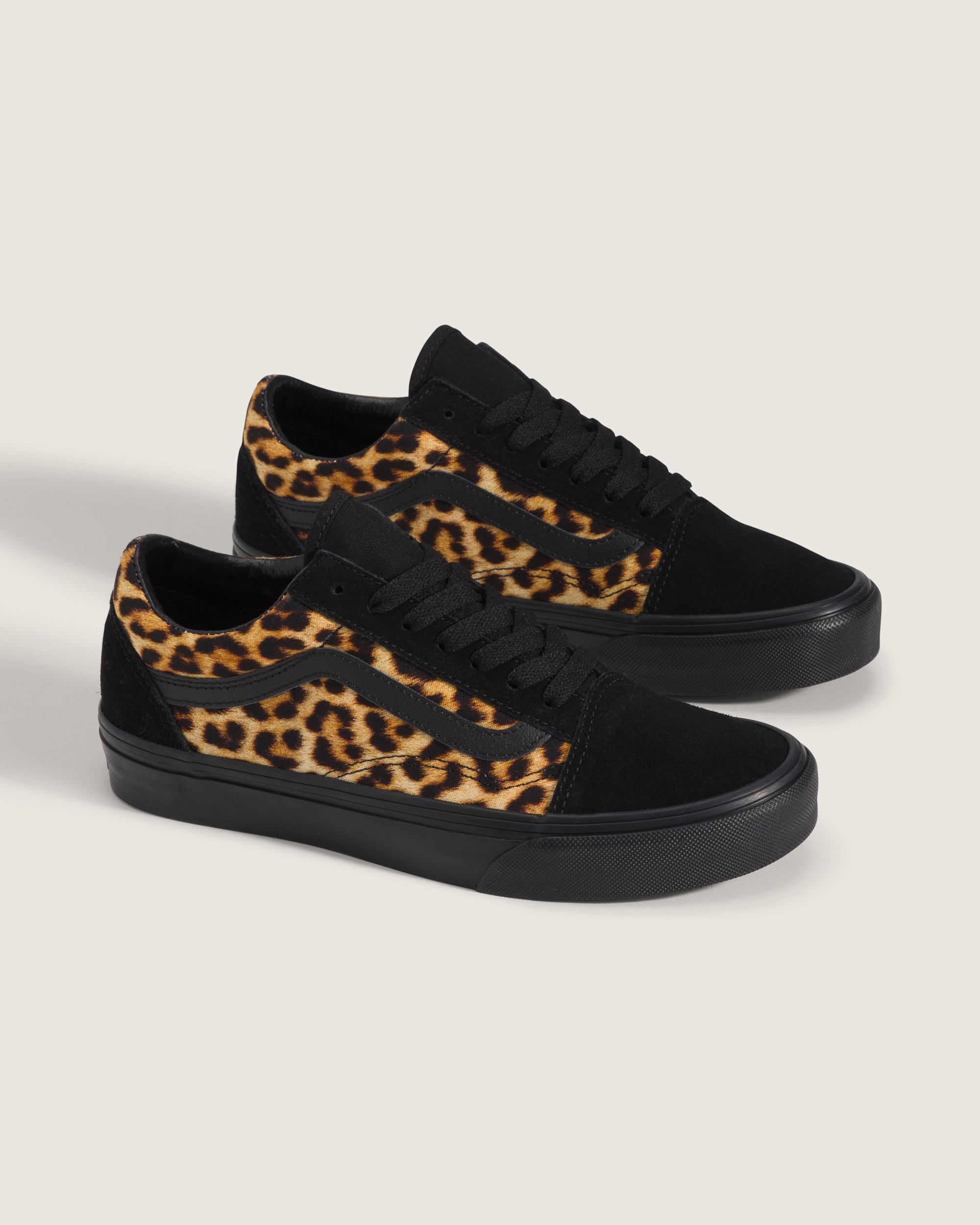 Old Skool Shoe VANS Leopard Brown  Black ALT1