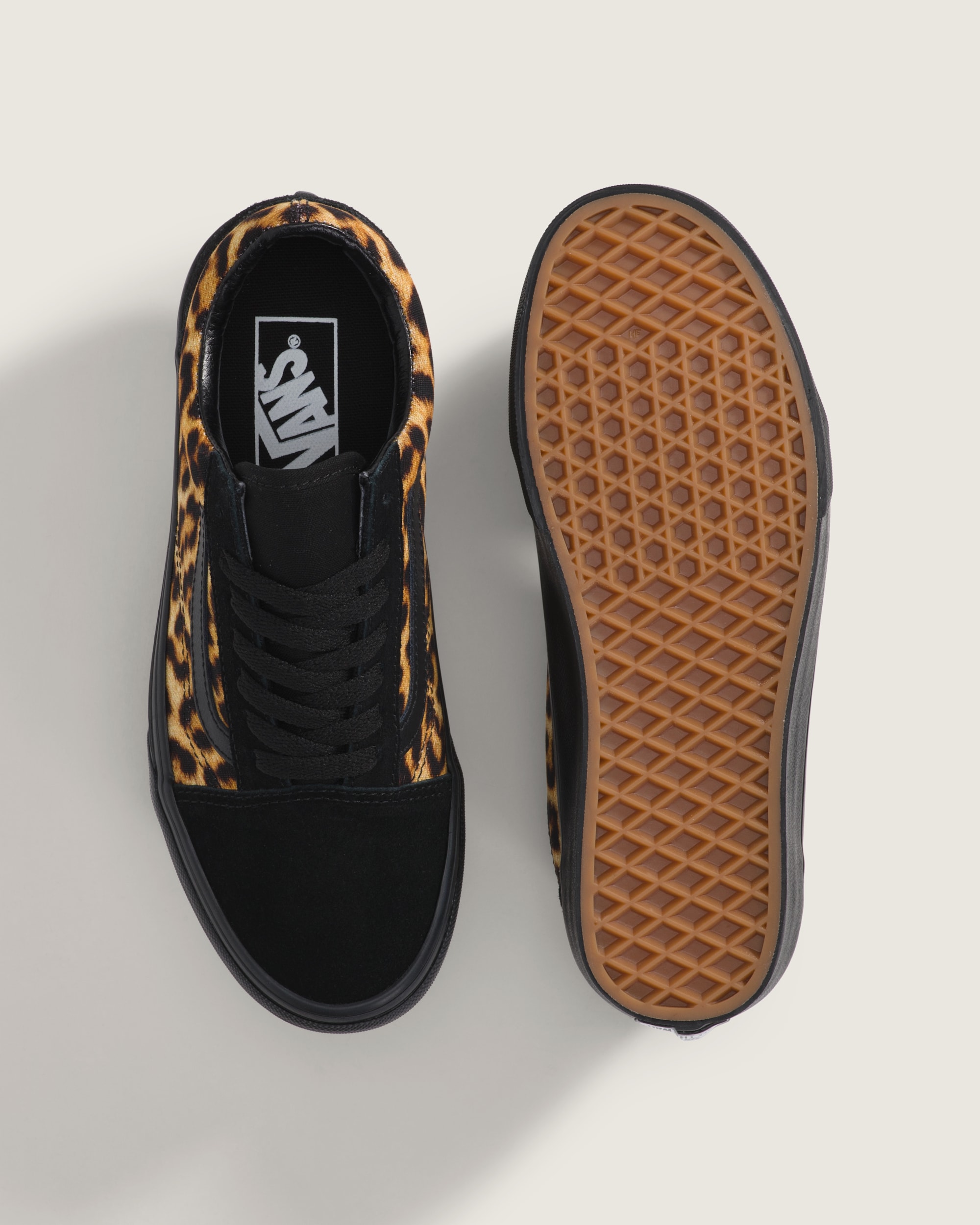 Old Skool Shoe VANS Leopard Brown  Black ALT2