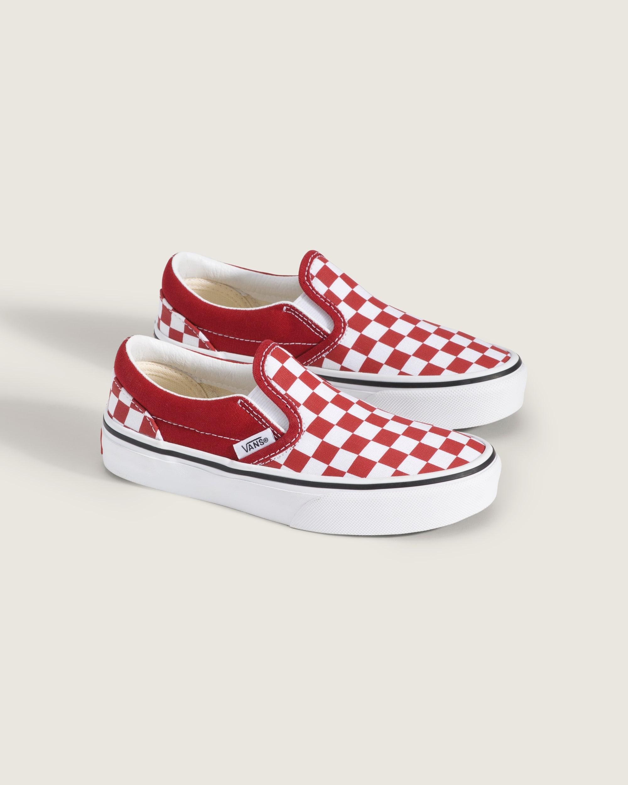 Little Kids Classic SlipOn Checkerboard Shoe VANS Checkerboard Chili Pepper Red ALT1