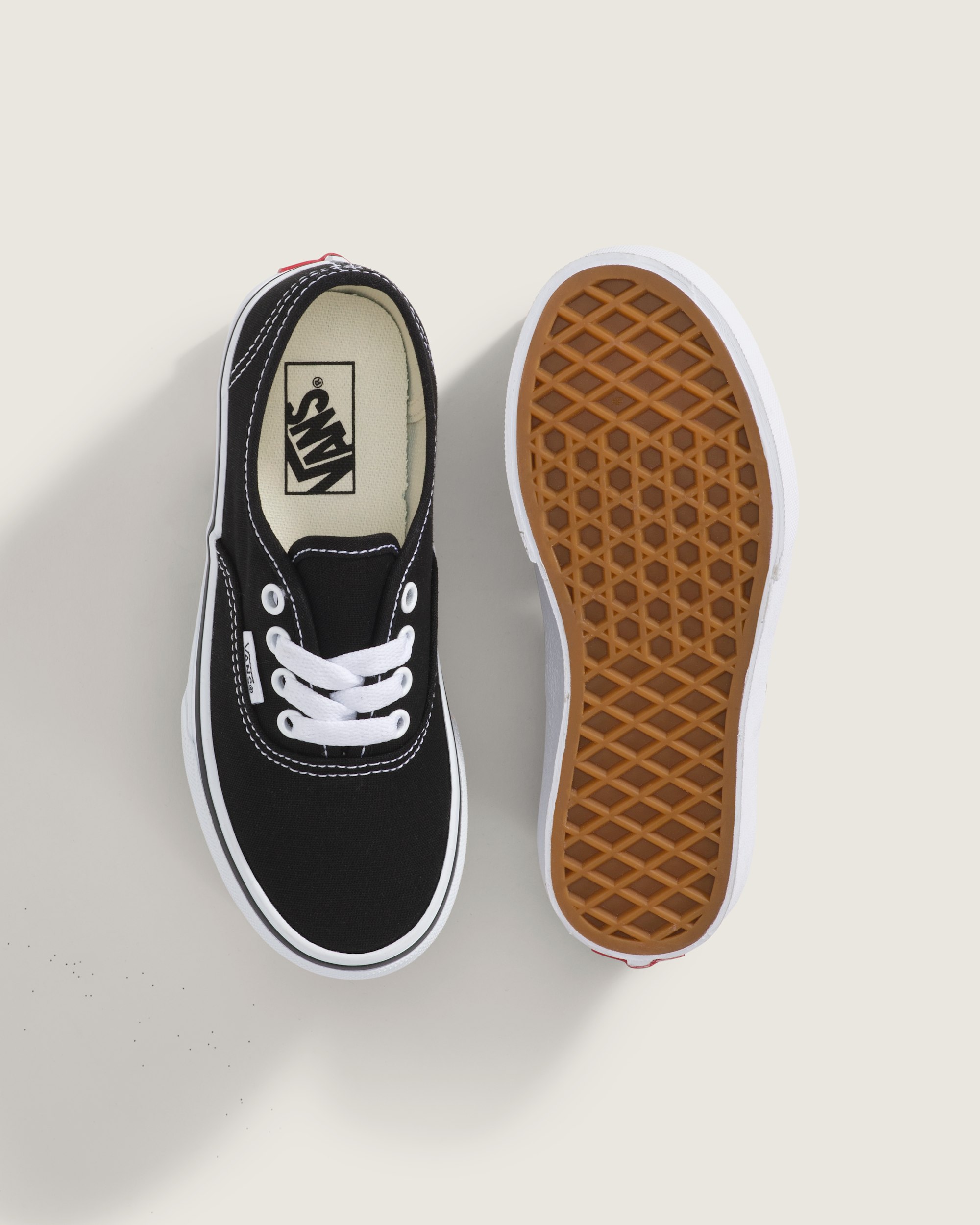 Vans | Kids Authentic Black/True White Shoes