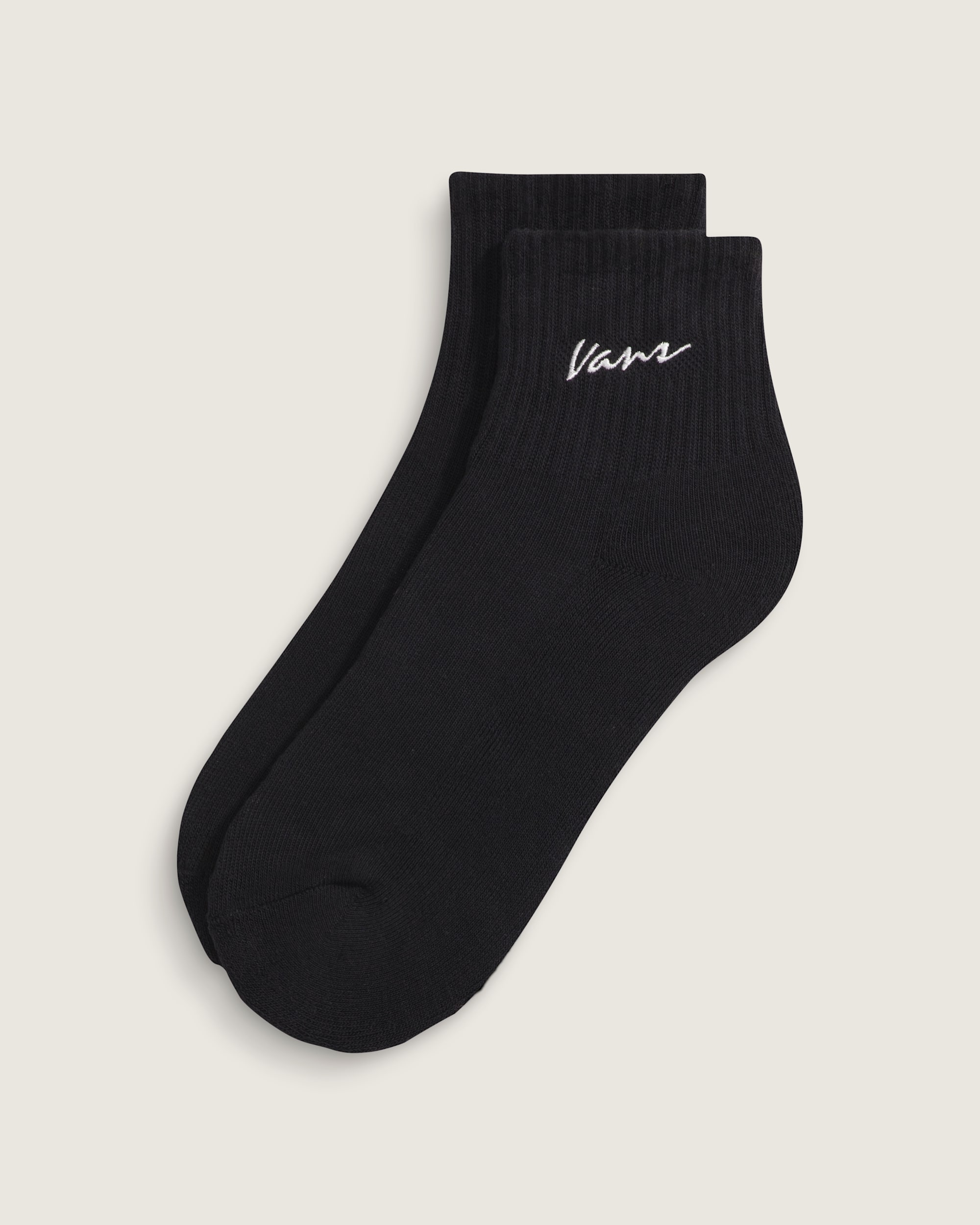Kids Classic Script Half Crew Socks VANS Black HERO