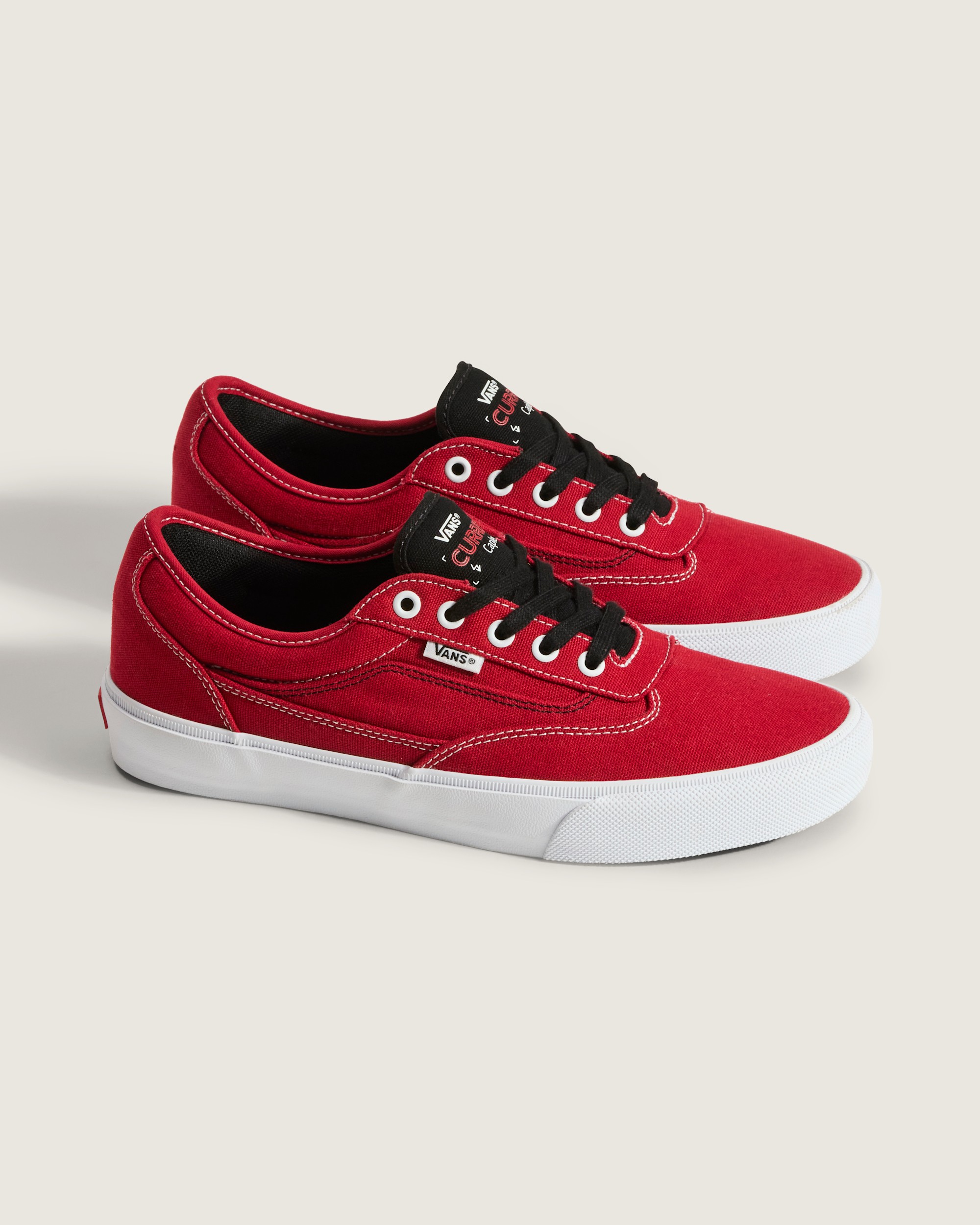 Skate Curren Caples Shoe VANS Red  White ALT1