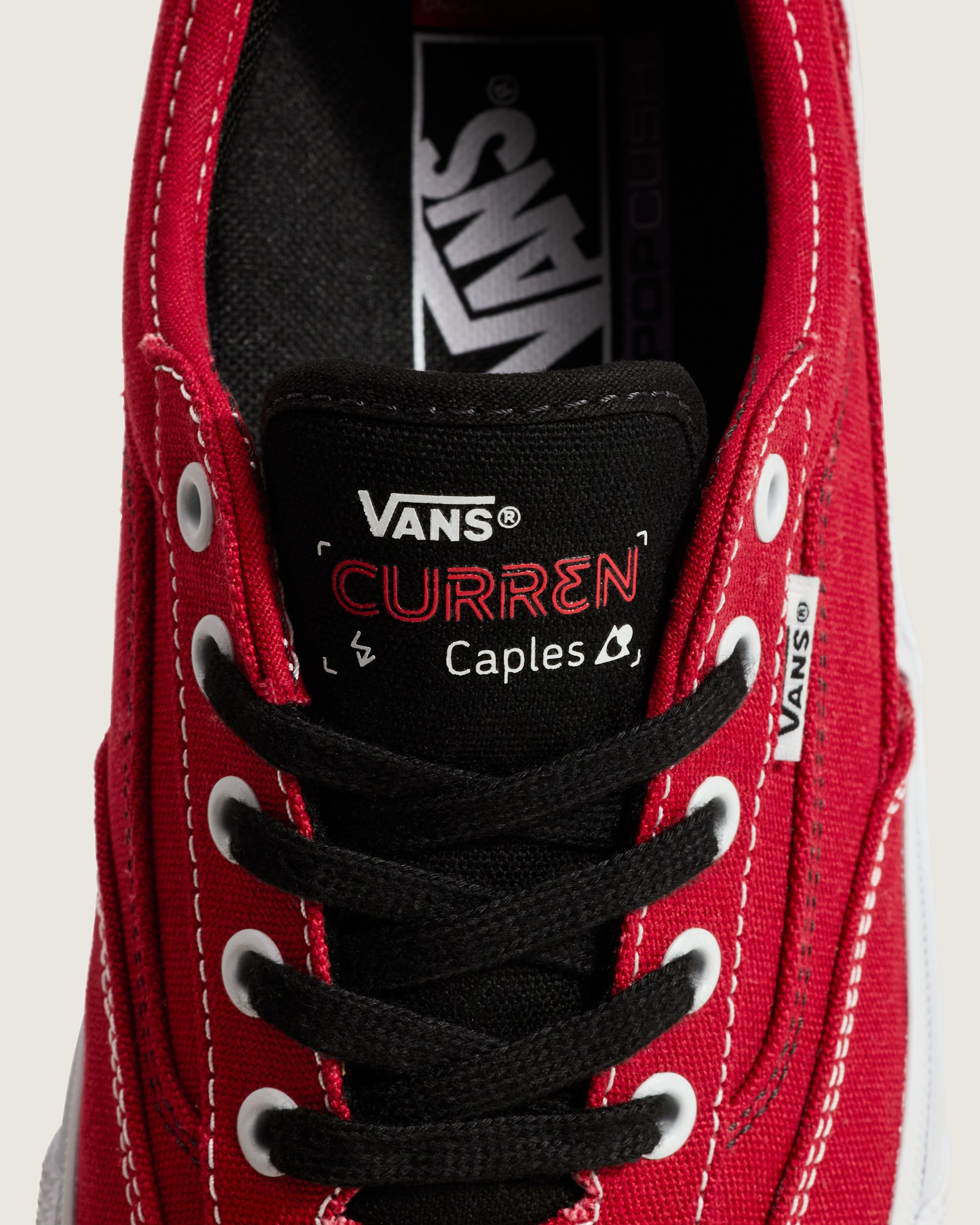 Skate Curren Caples Shoe VANS Red  White ALT7