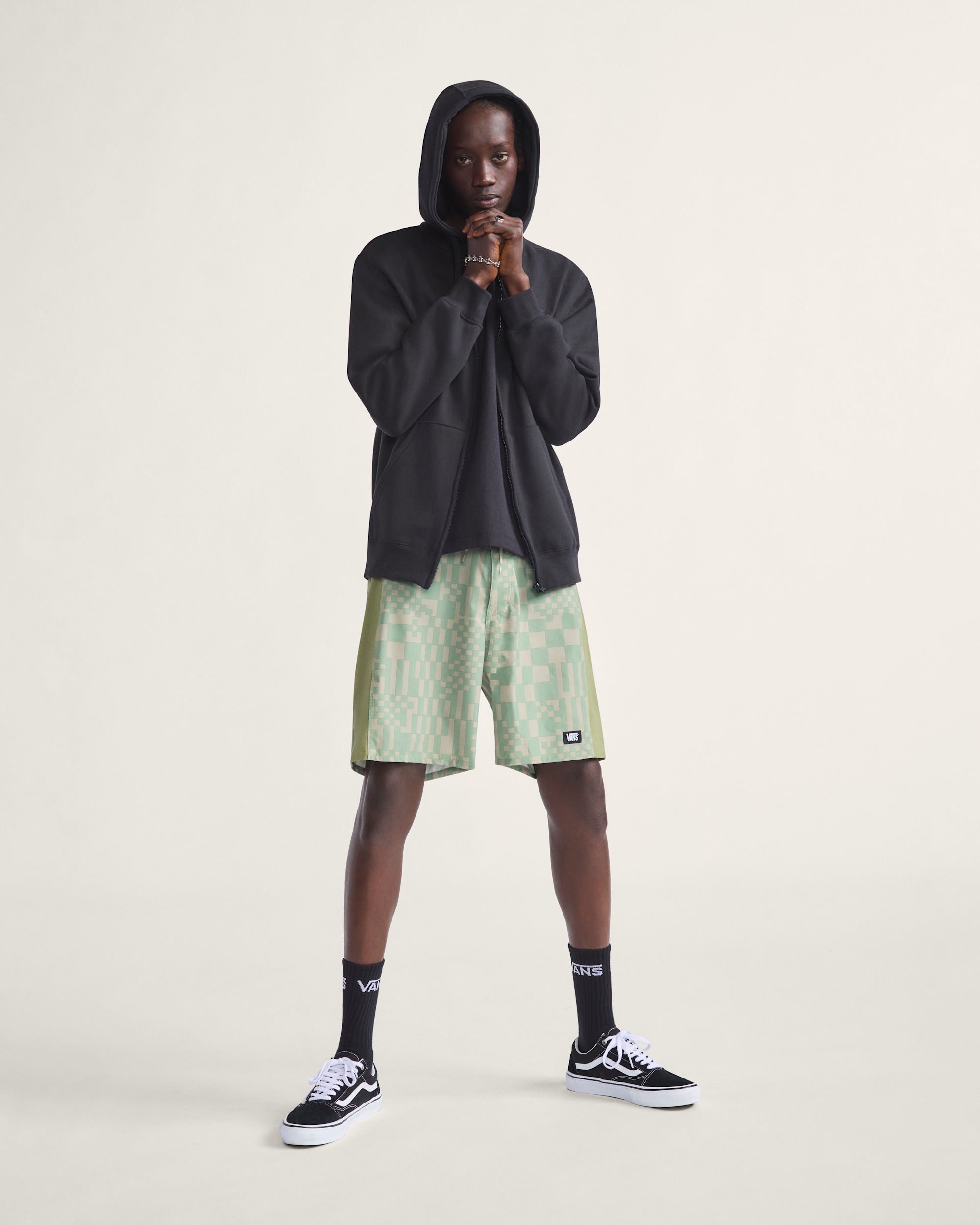 Core Basic Full Zip Hoodie in Black | Vans