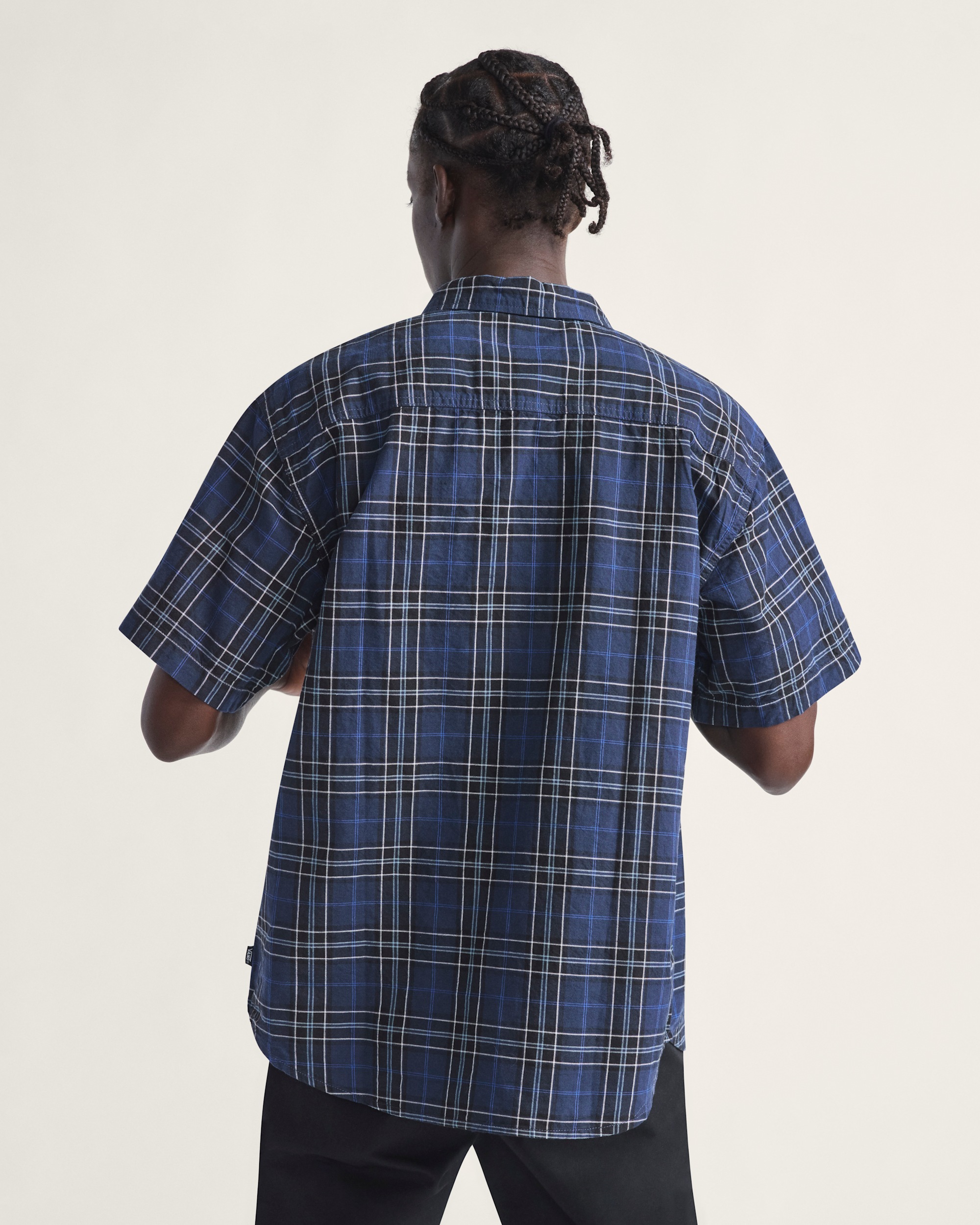 Lawson Plaid Button Up Shirt VANS Parisian Night Blue  Black ALT2