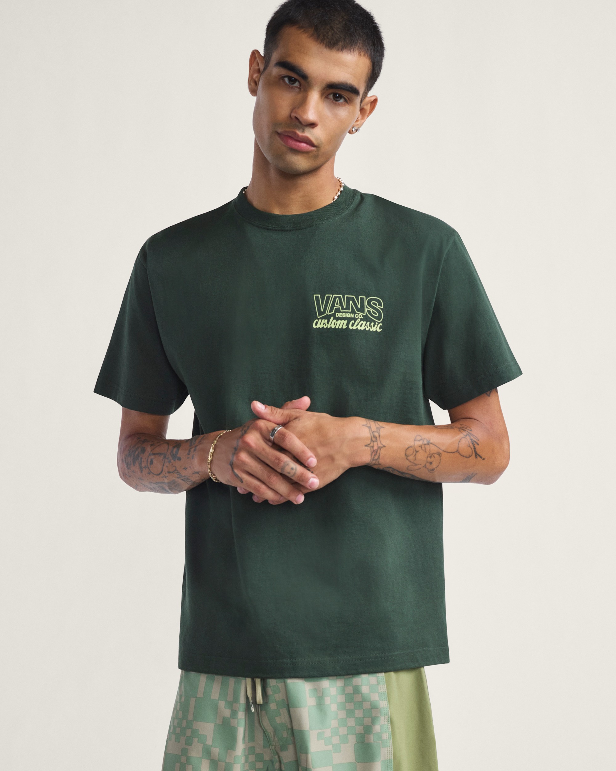 Shop Front TShirt VANS Dried Kelp Green ALT2