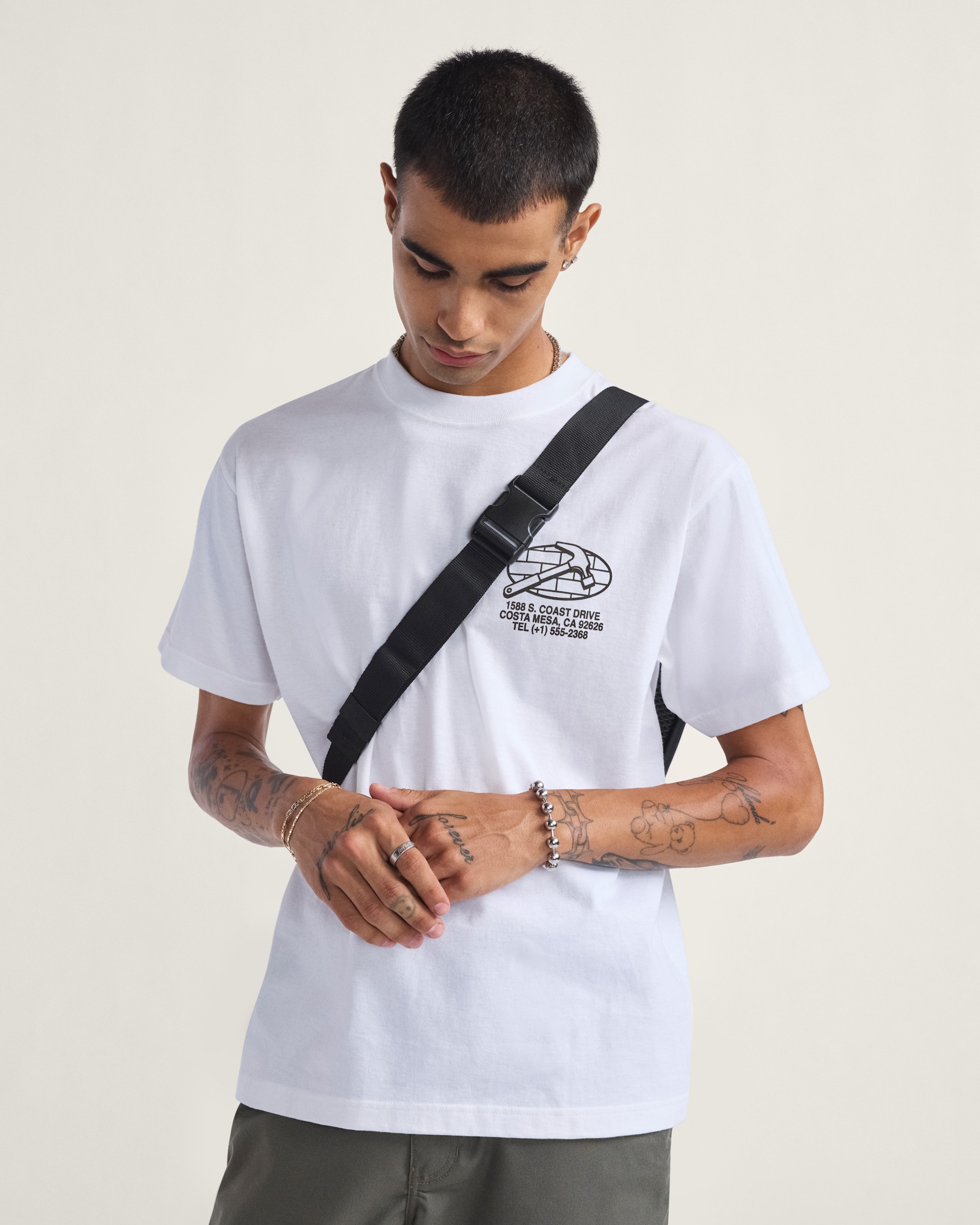 Service Repair TShirt VANS White ALT1