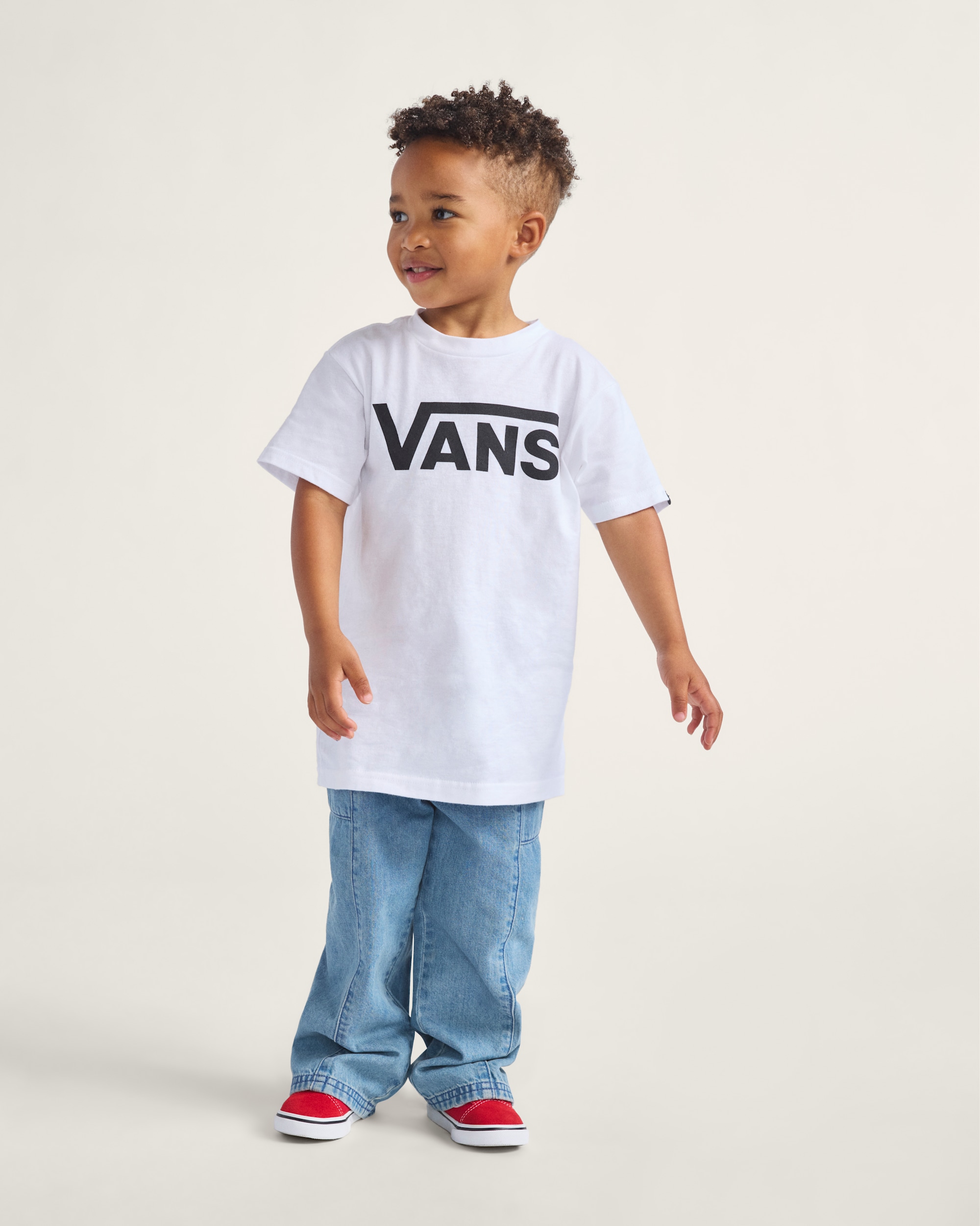 Little Kids Naithin Denim Pants VANS Stonewash Blue ALT2