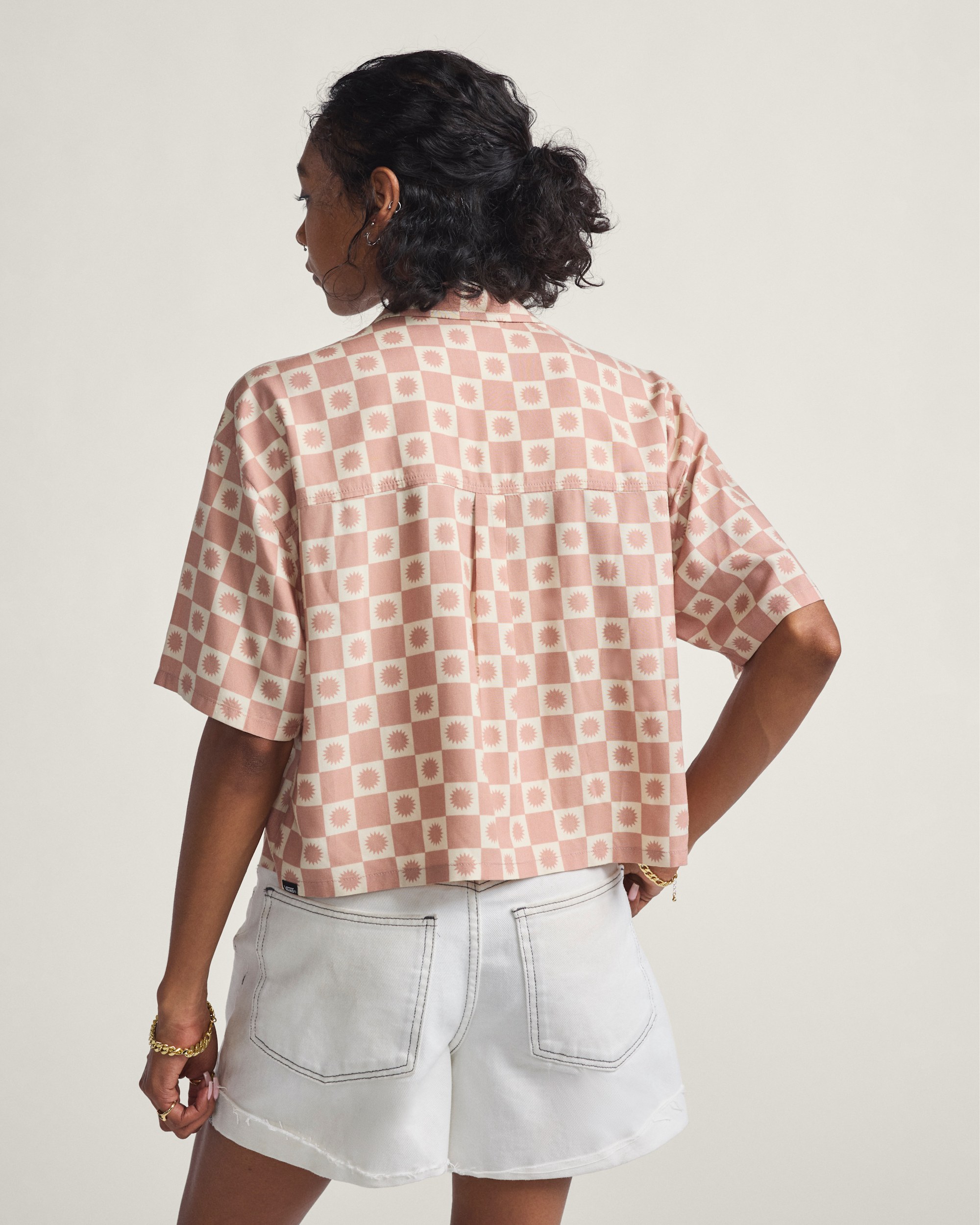 Sunny Check Shirt VANS Mauve Beige ALT2