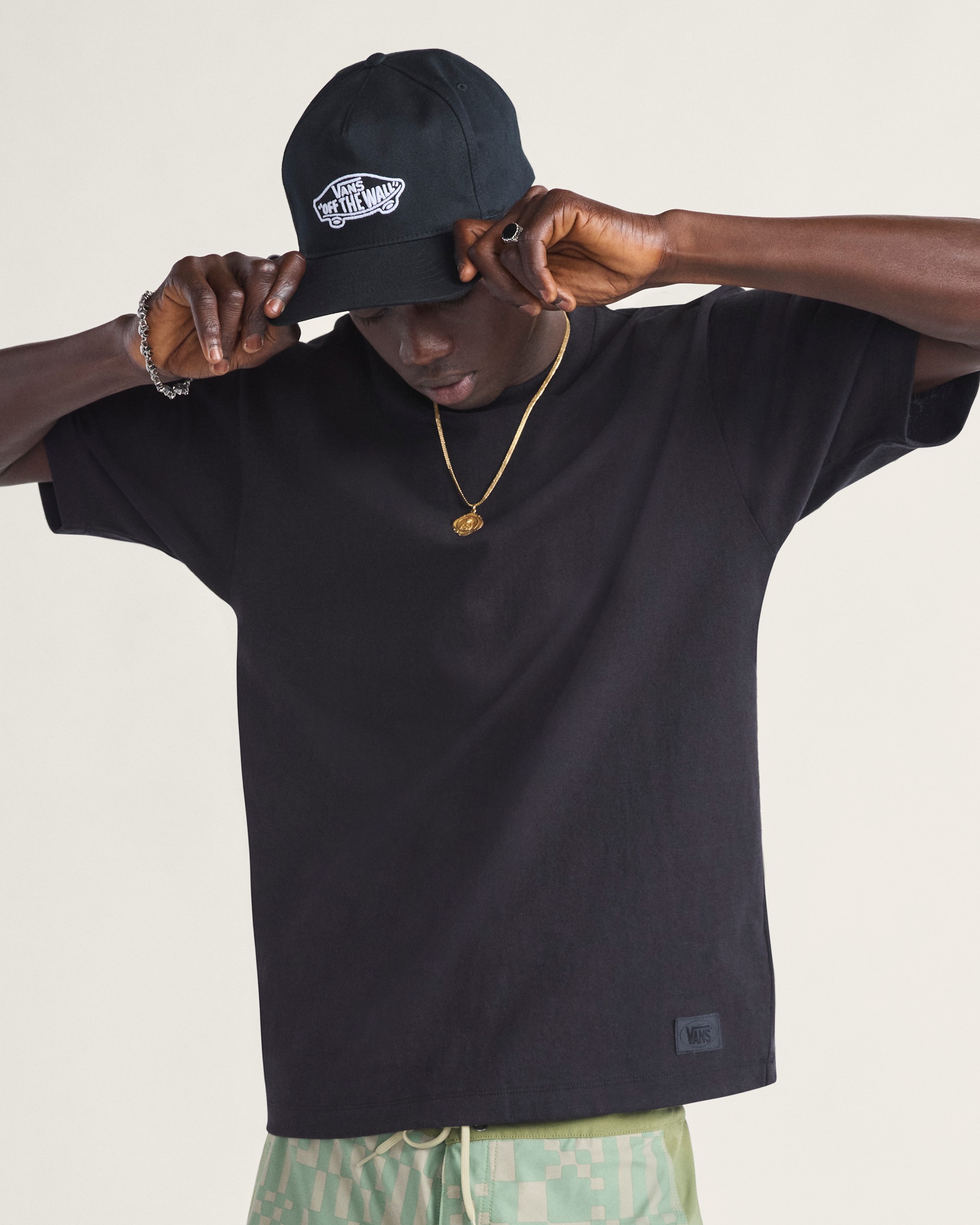 Vancarhell 黒 Tシャツ サイズＬ Vancarhell 黒 Tシャツ サイズL Vancarhell Embroidery Oversized