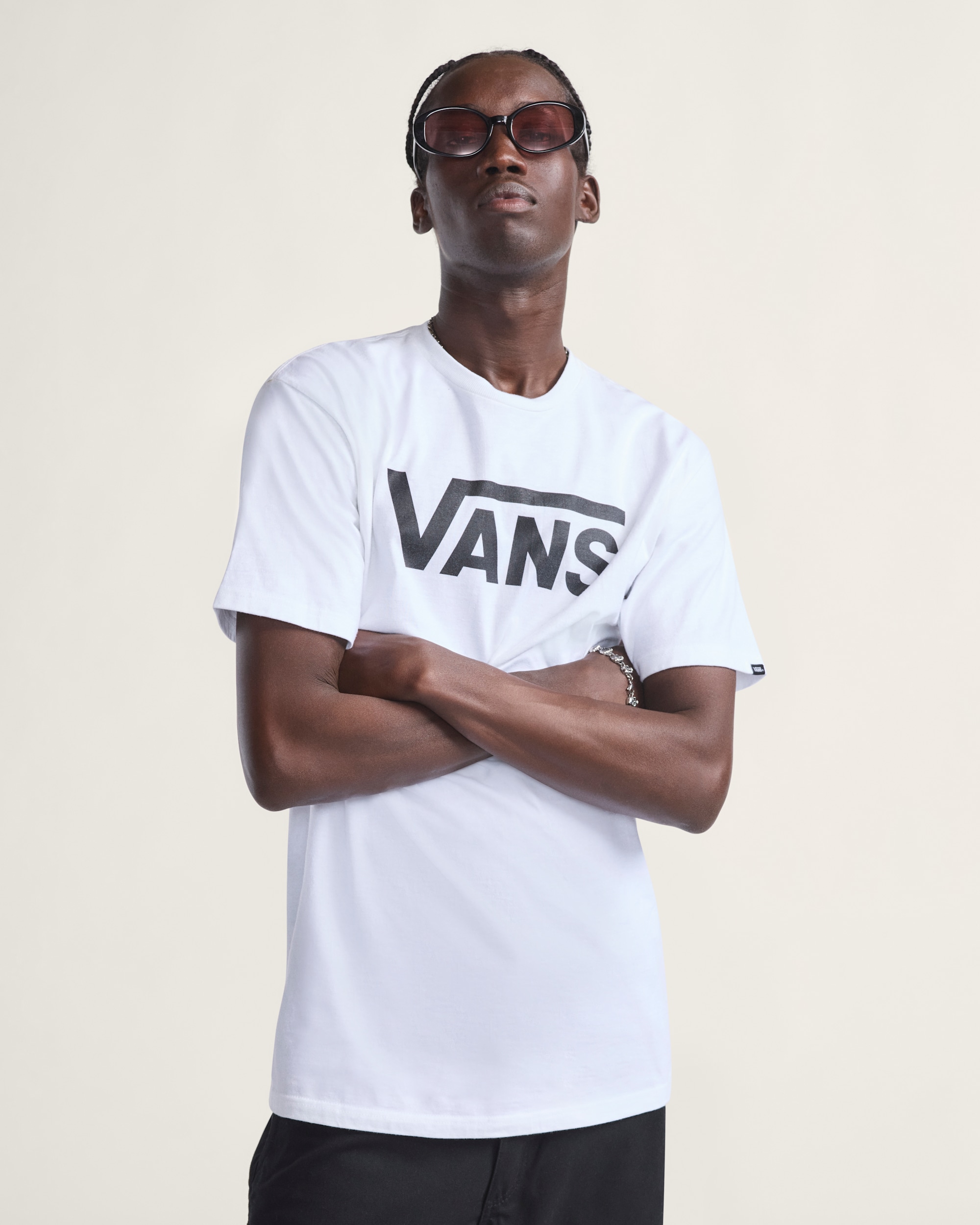 Vans Classic TShirt VANS White  Black ALT1