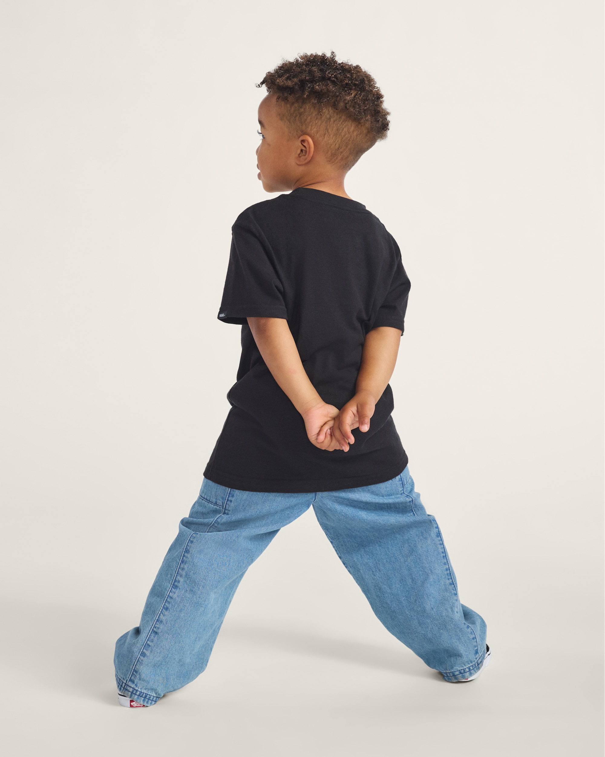 Little Kids Vans Classic TShirt VANS Black  White ALT2