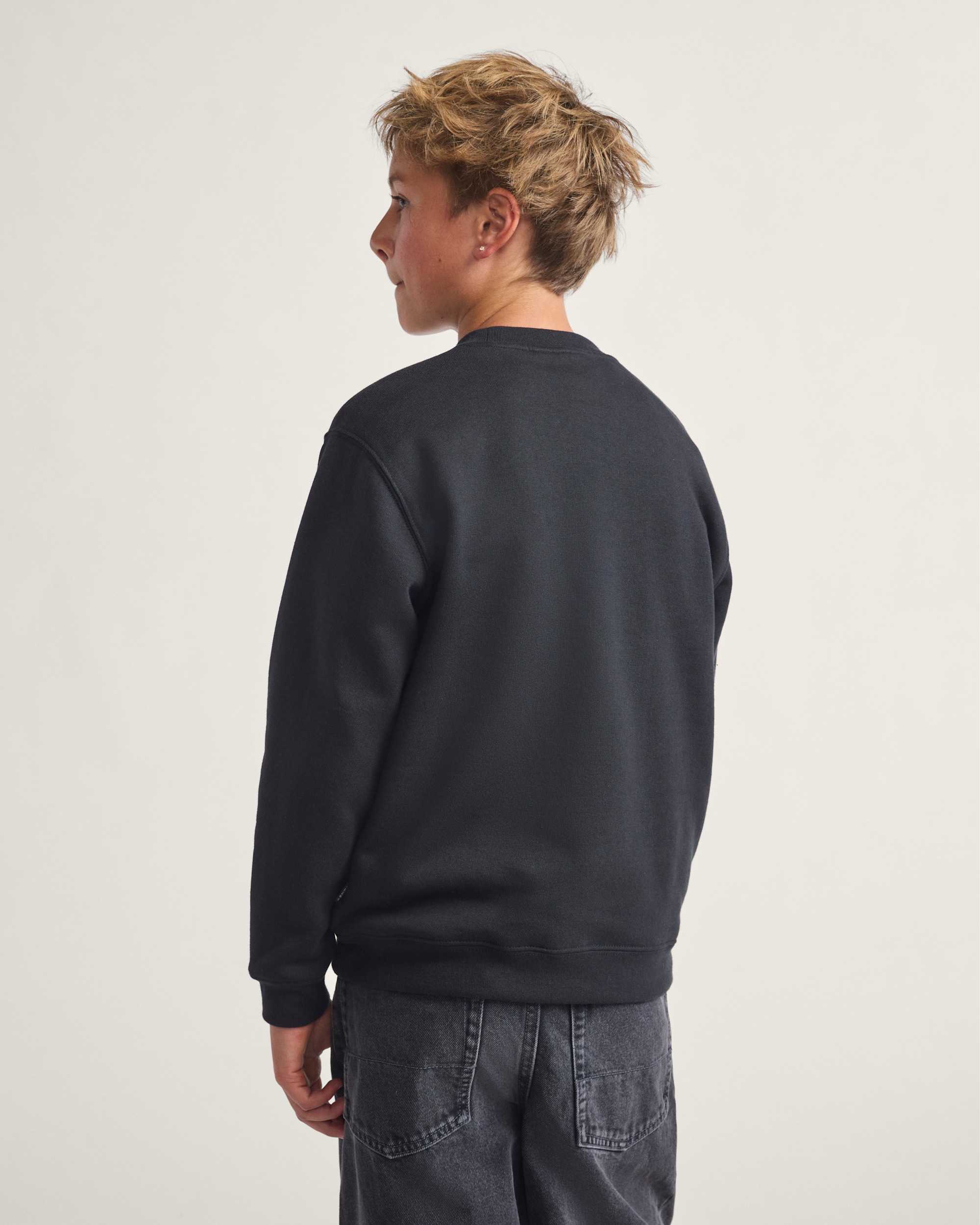 Kids Classic Oval Crew Sweatshirt VANS Black ALT2