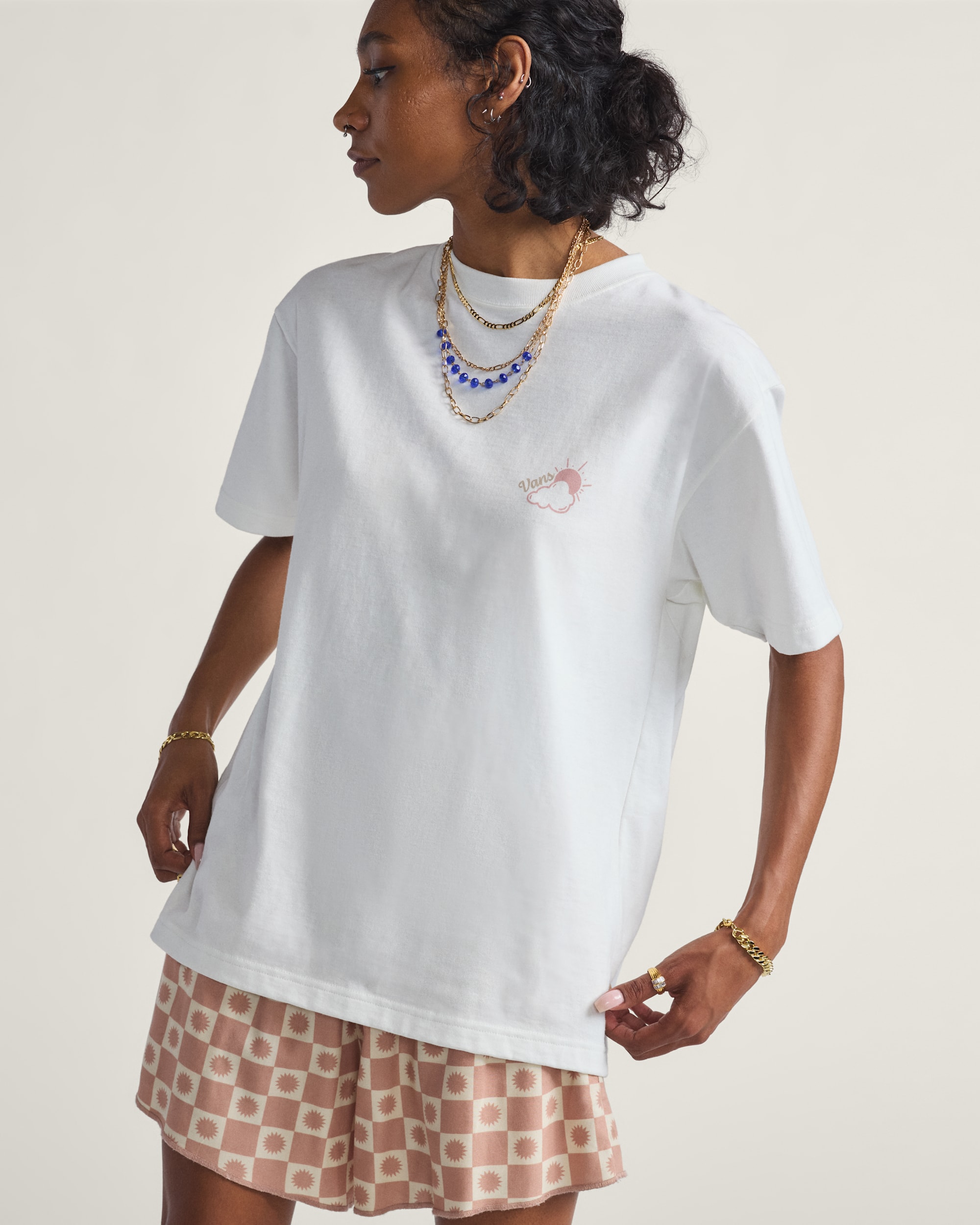 Surf More TShirt VANS Marshmallow White ALT1