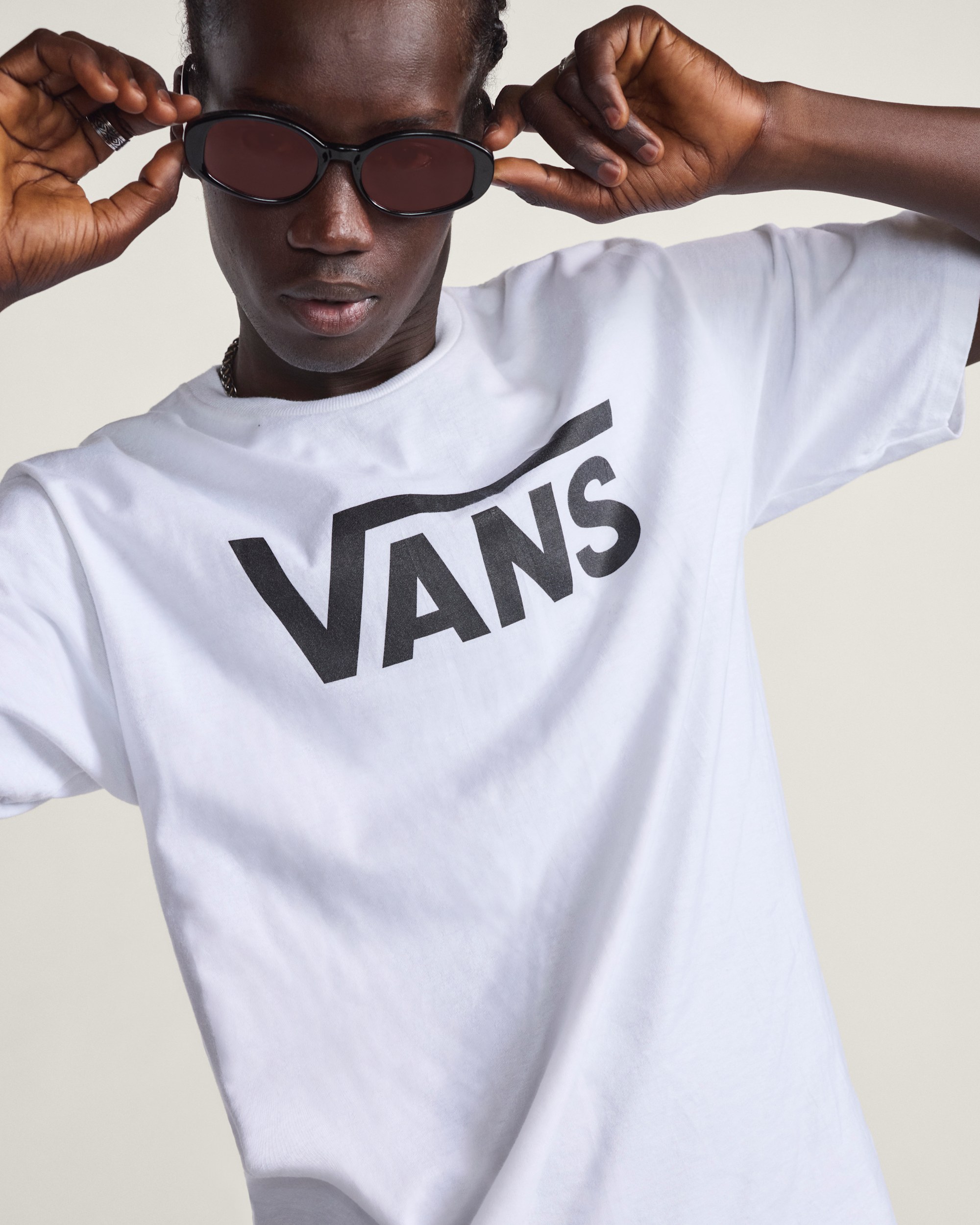 Vans Classic TShirt VANS White  Black ALT3