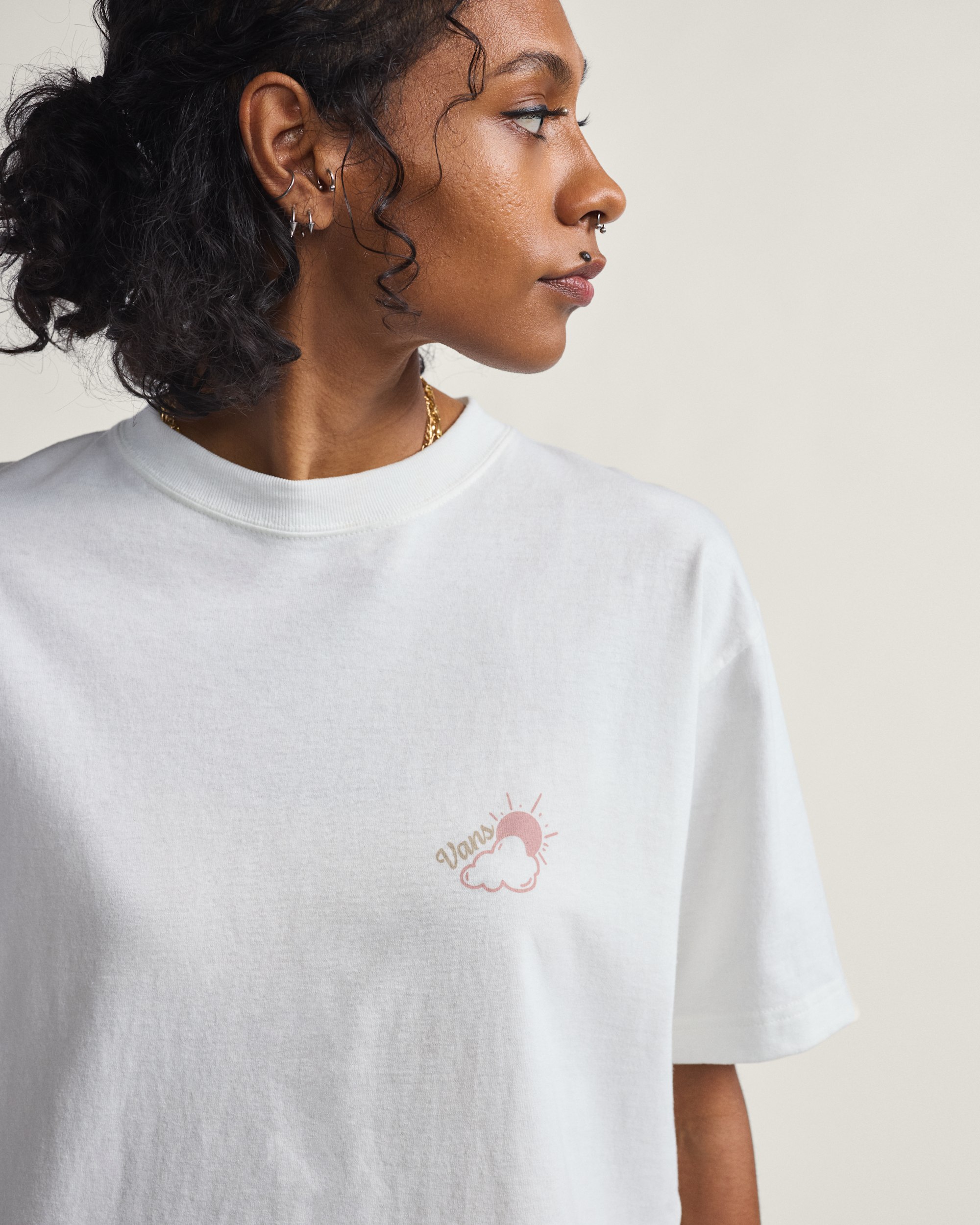 Surf More TShirt VANS Marshmallow White ALT3