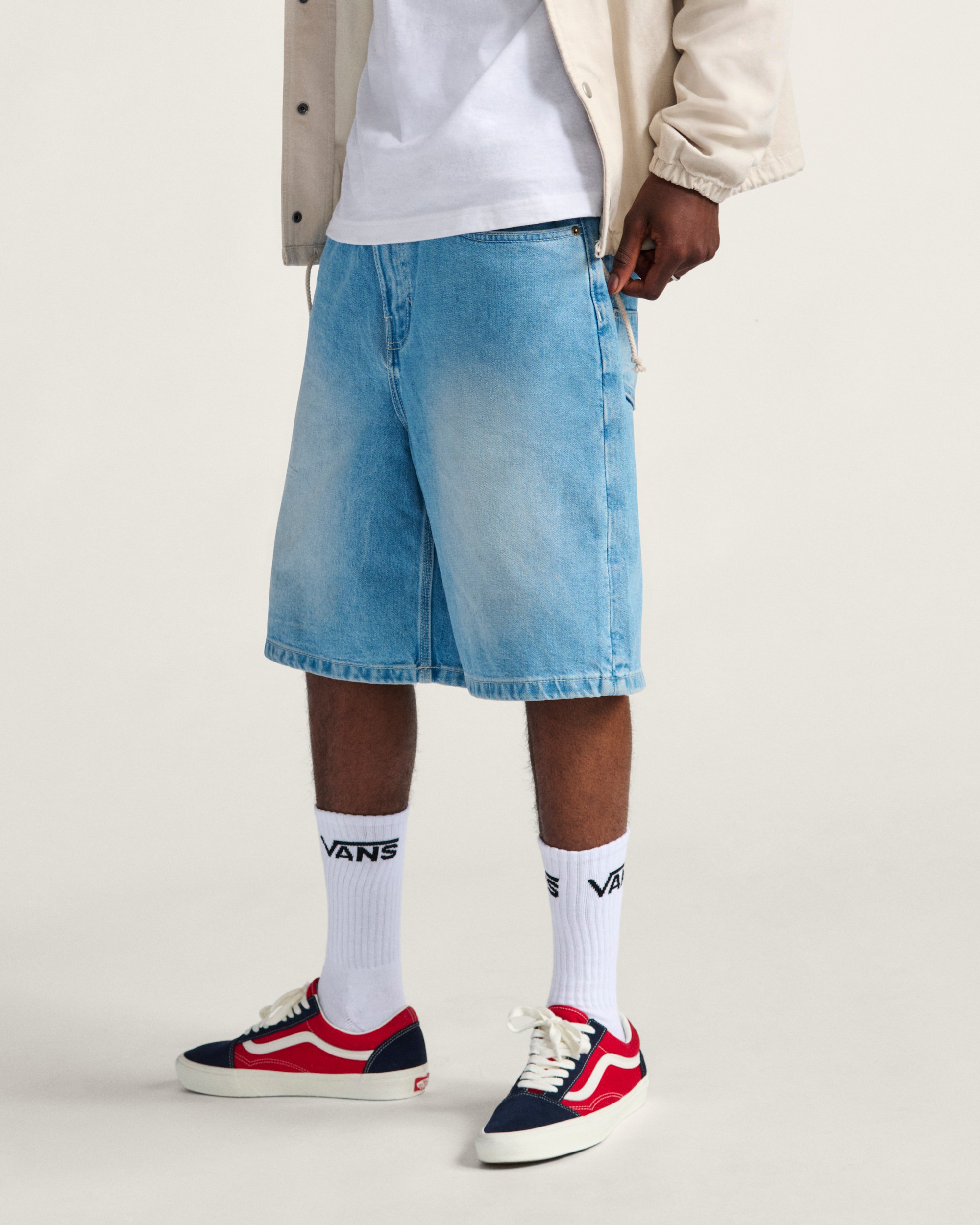 Premium Denim Jorts VANS Light Stonewash Blue ALT4