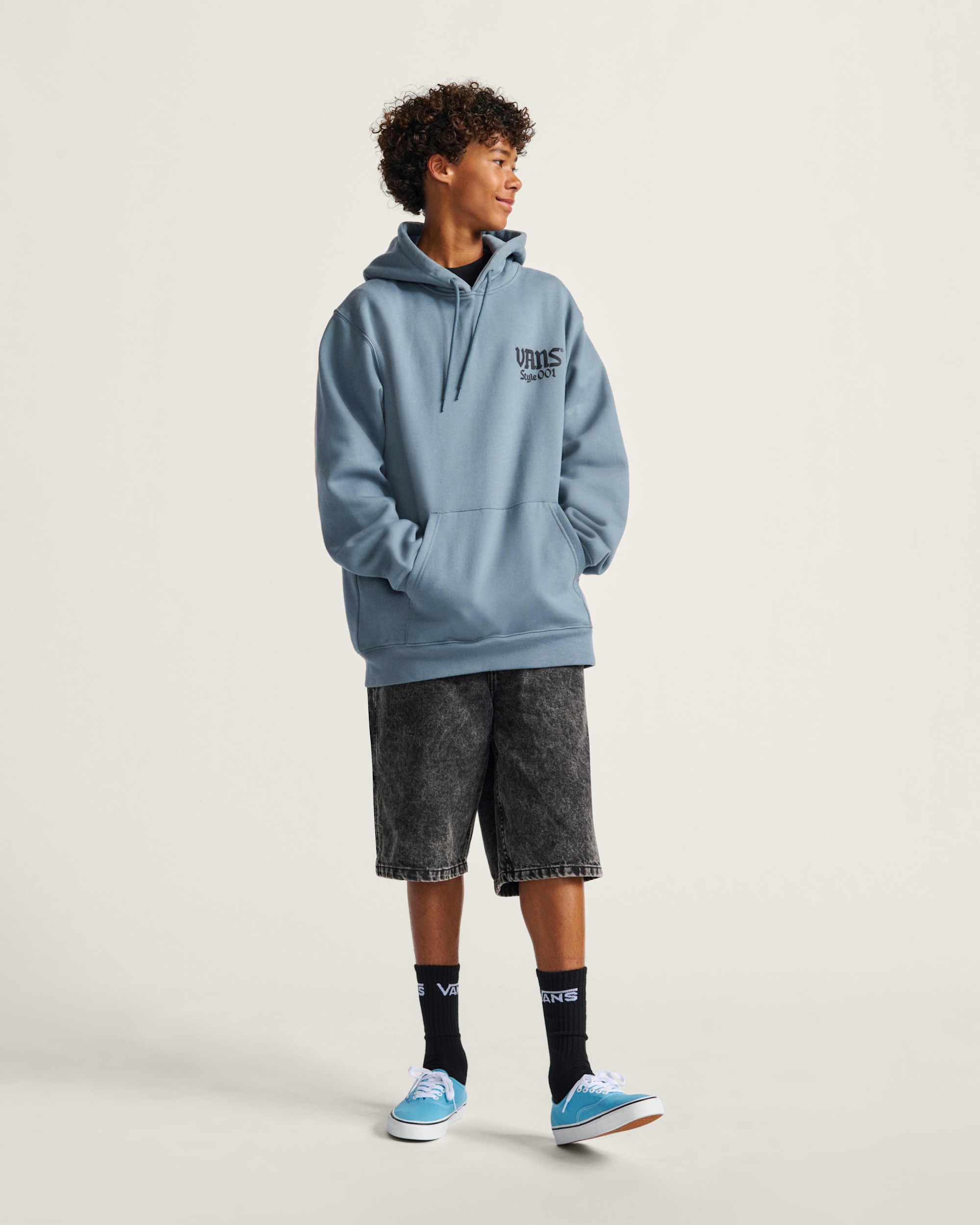 Style 001 Pullover Hoodie in Stormy Weather Blue | Vans